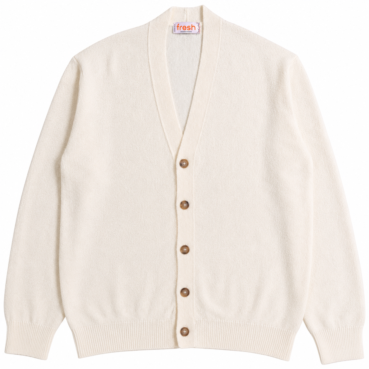 FRESH Evan Cotton Cardigan in White