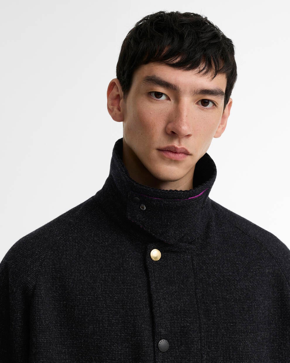BARBOUR x Paul Smith Barbour Charcoal Transport Wool Jacket