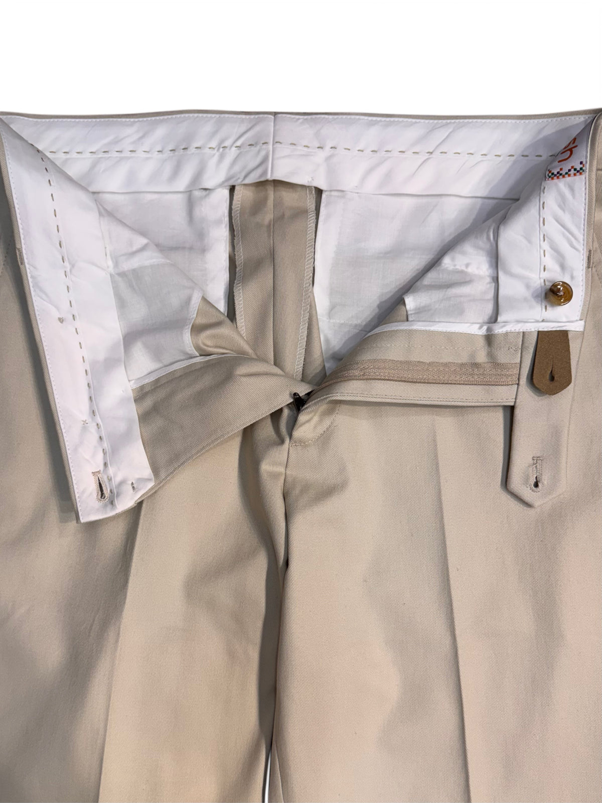 Pantalon Chino Renzo Frais Beige Écru