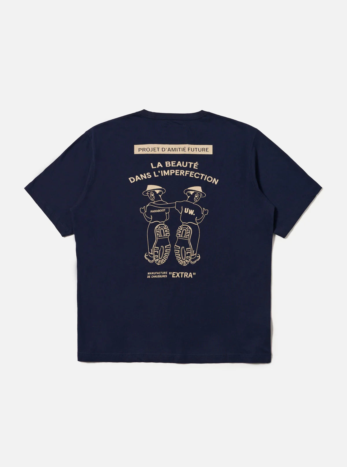 PARABOOT x Universal Works Navy Single Jersey Short Sleeve Tee