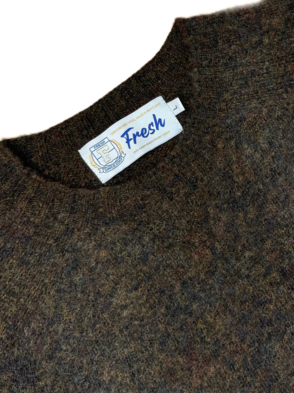 FRESH Sean Shaggy Shetland Wool Jumper In Turin