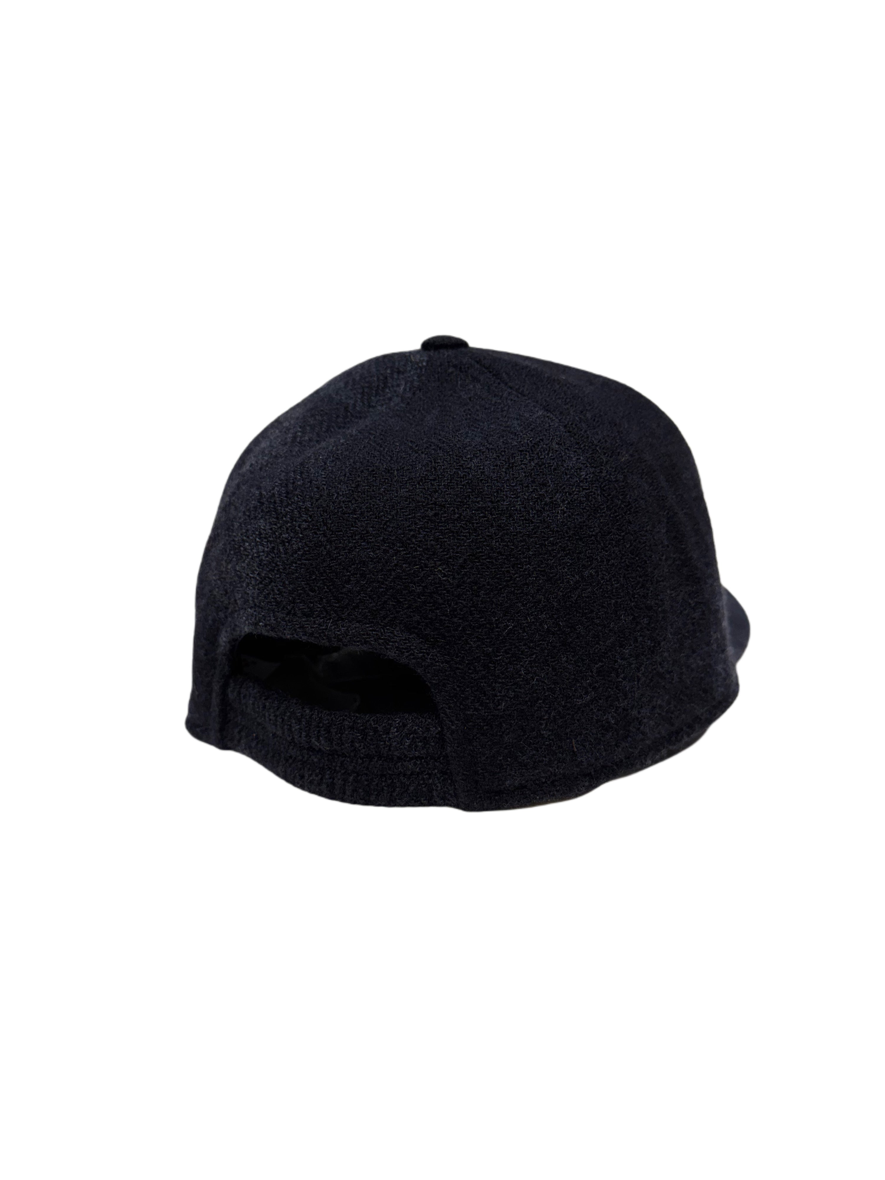 FRESH Six-Panel Dark Navy Wool Cap