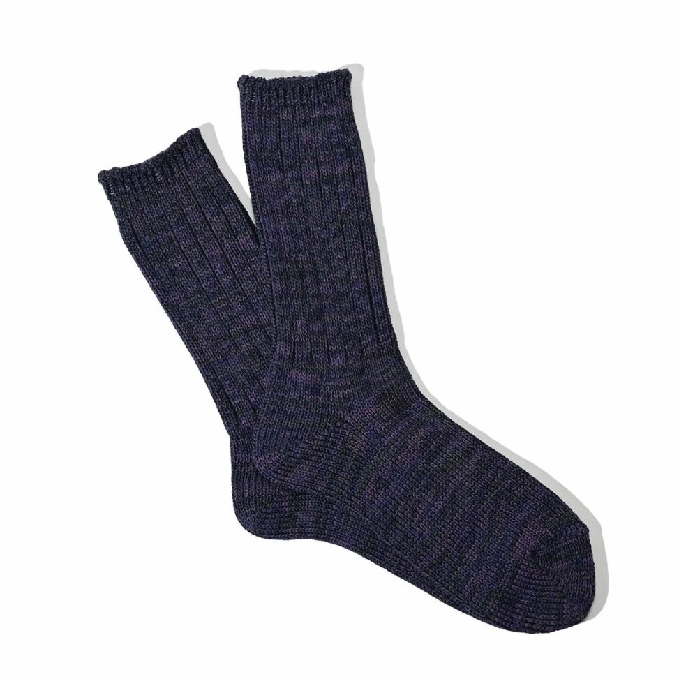 ANONYMOUS ISM 5Color Mix Crew Socks Dark Violet