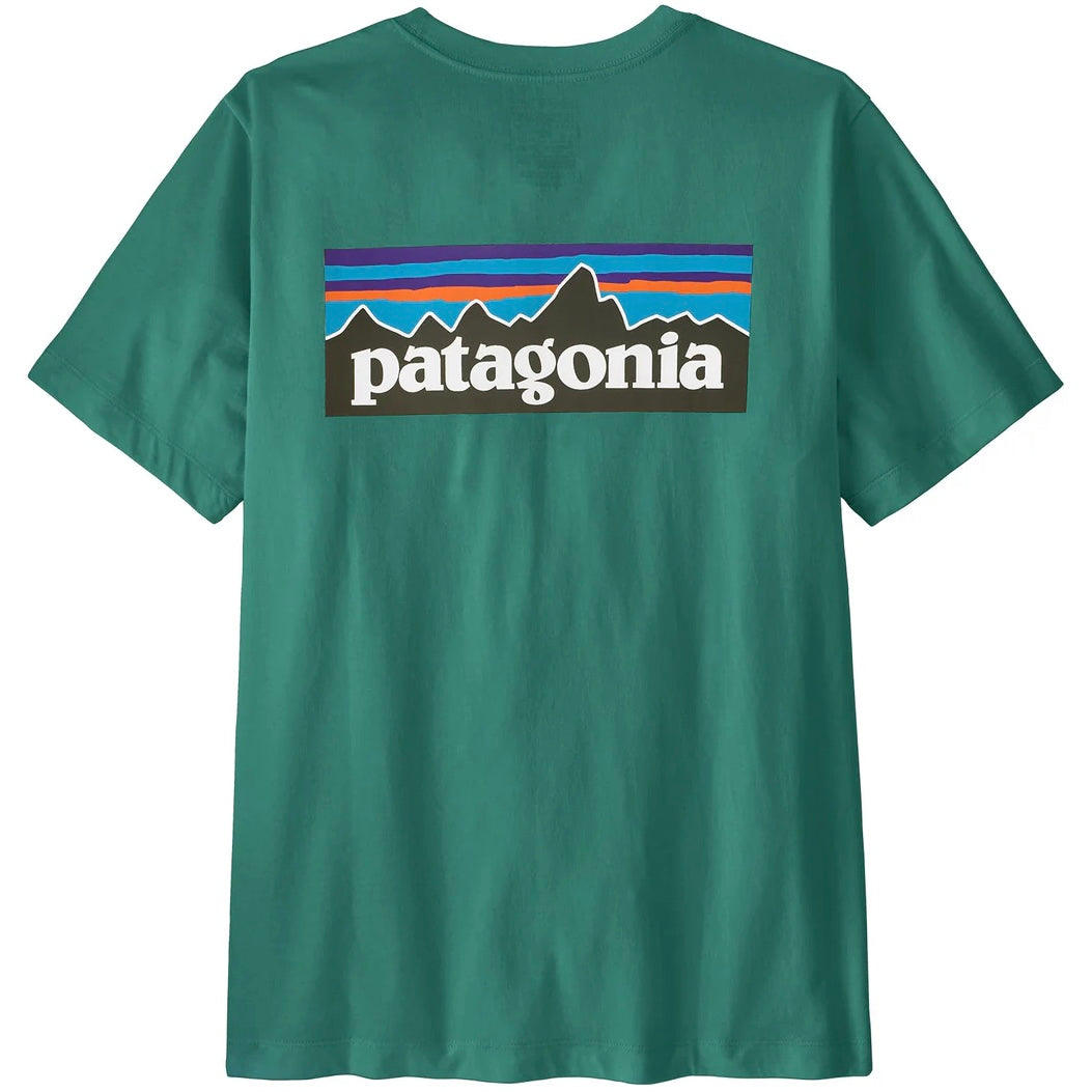 PATAGONIA Men's P-6 Logo Responsibili-Tee® Gem Green
