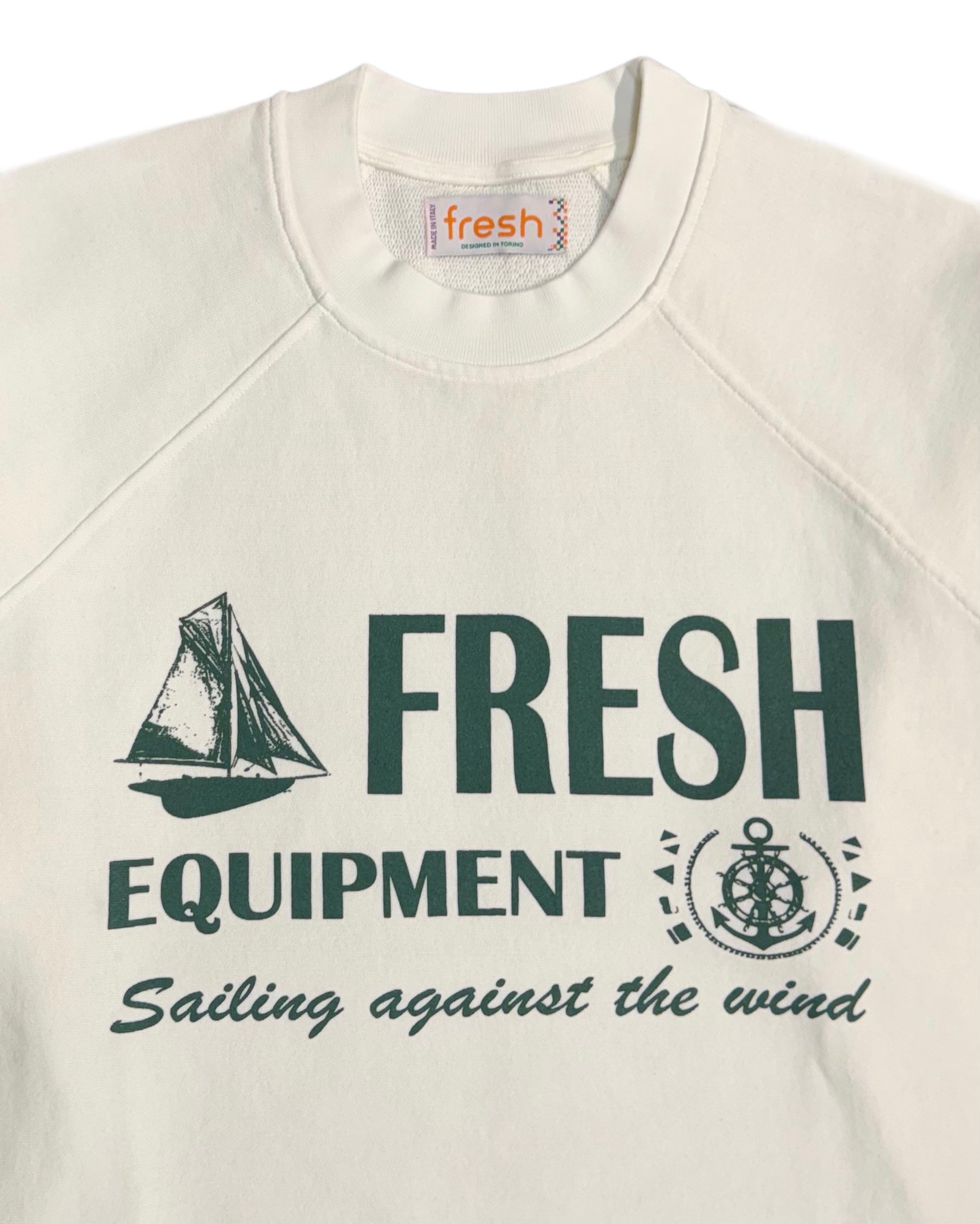 Felpa in cotone FRESH Equipment bianca