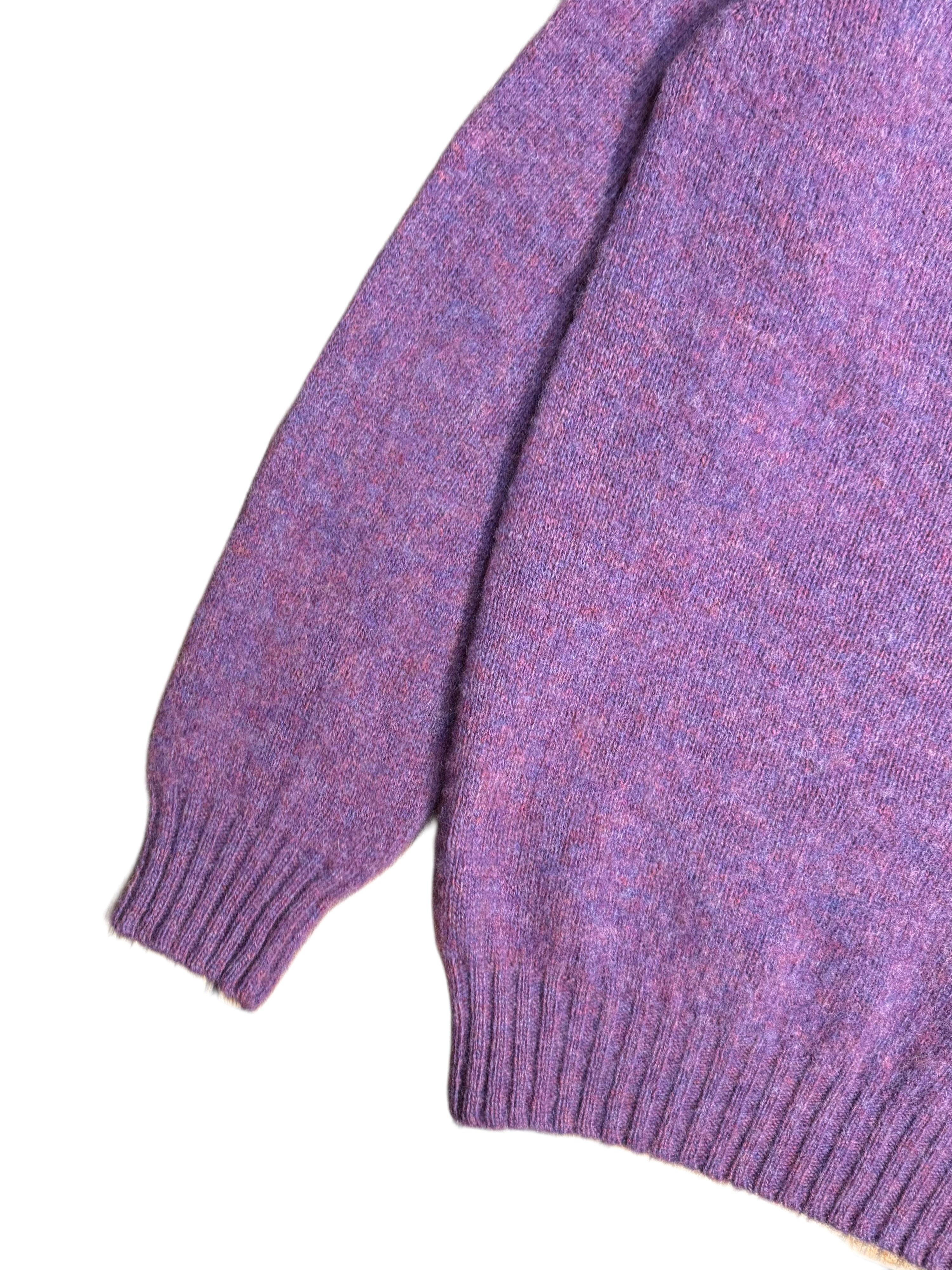 FRESH Sean Shaggy Shetland Wool Jumper In Calluna