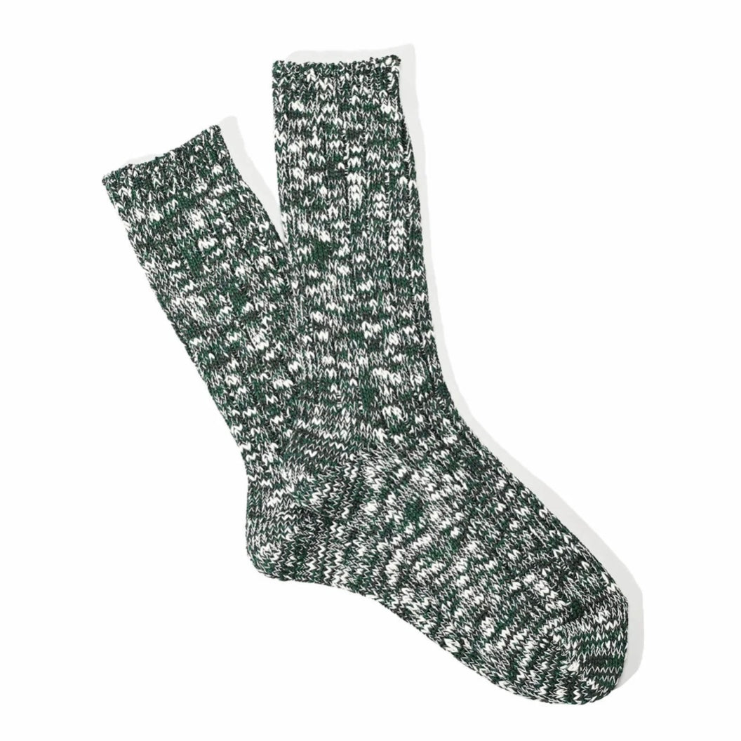 ANONYMOUS ISM Classic Slub Crew Moss Green