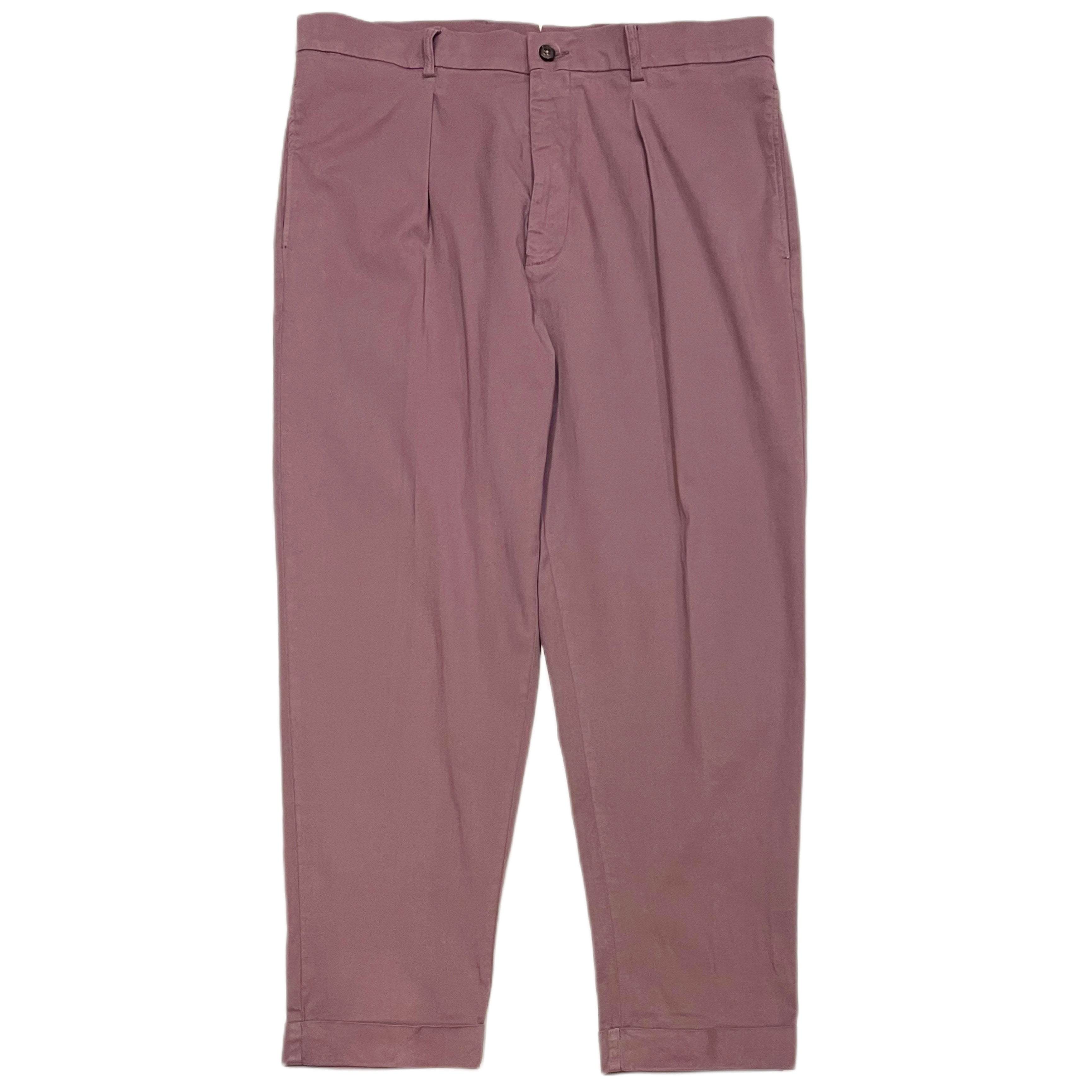 Pantaloni chino in cotone plissettato FRESH Camogli in cipolla