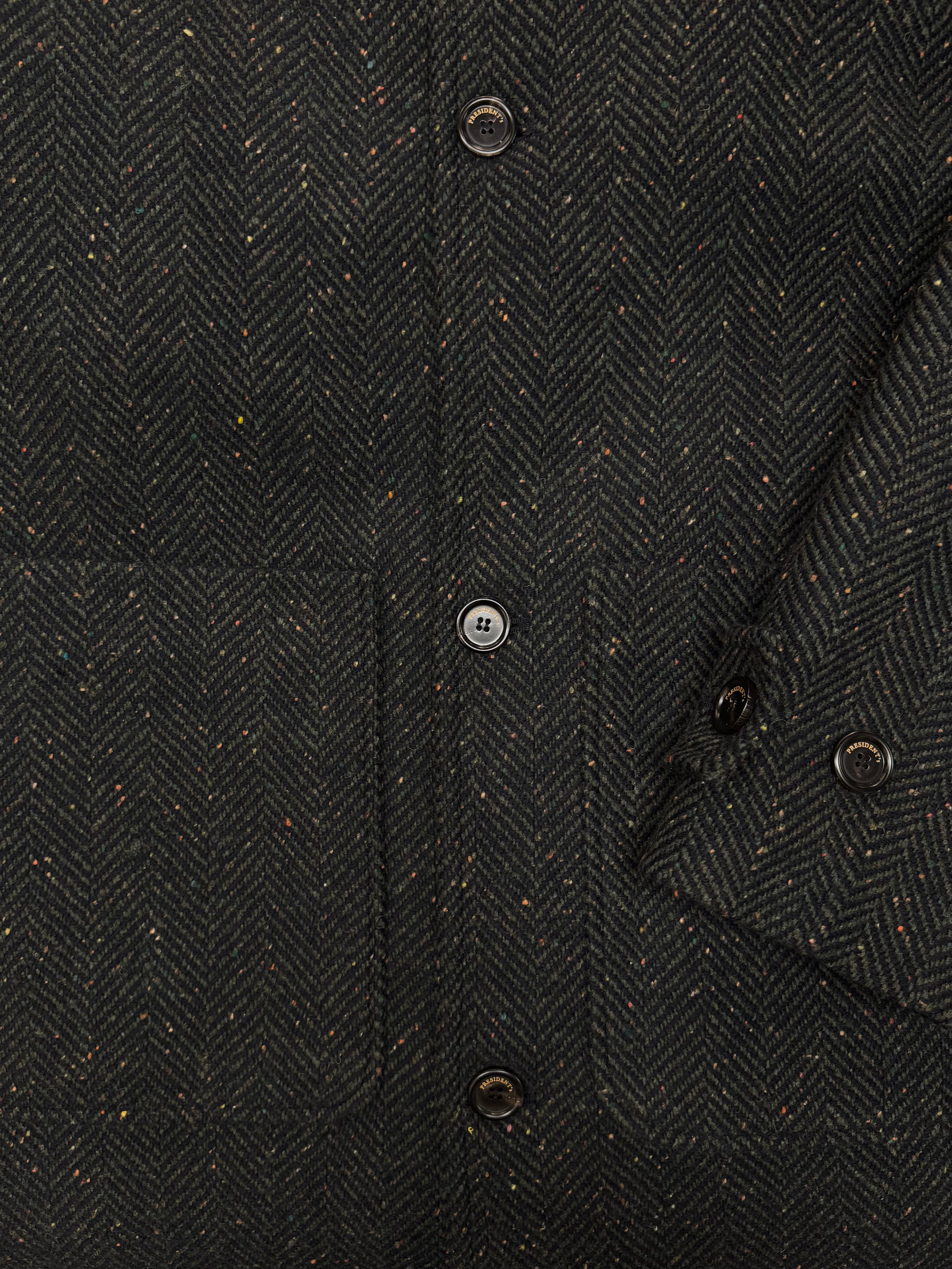 PRESIDENT’s Garden Coat Donegal Wool Blue/Green