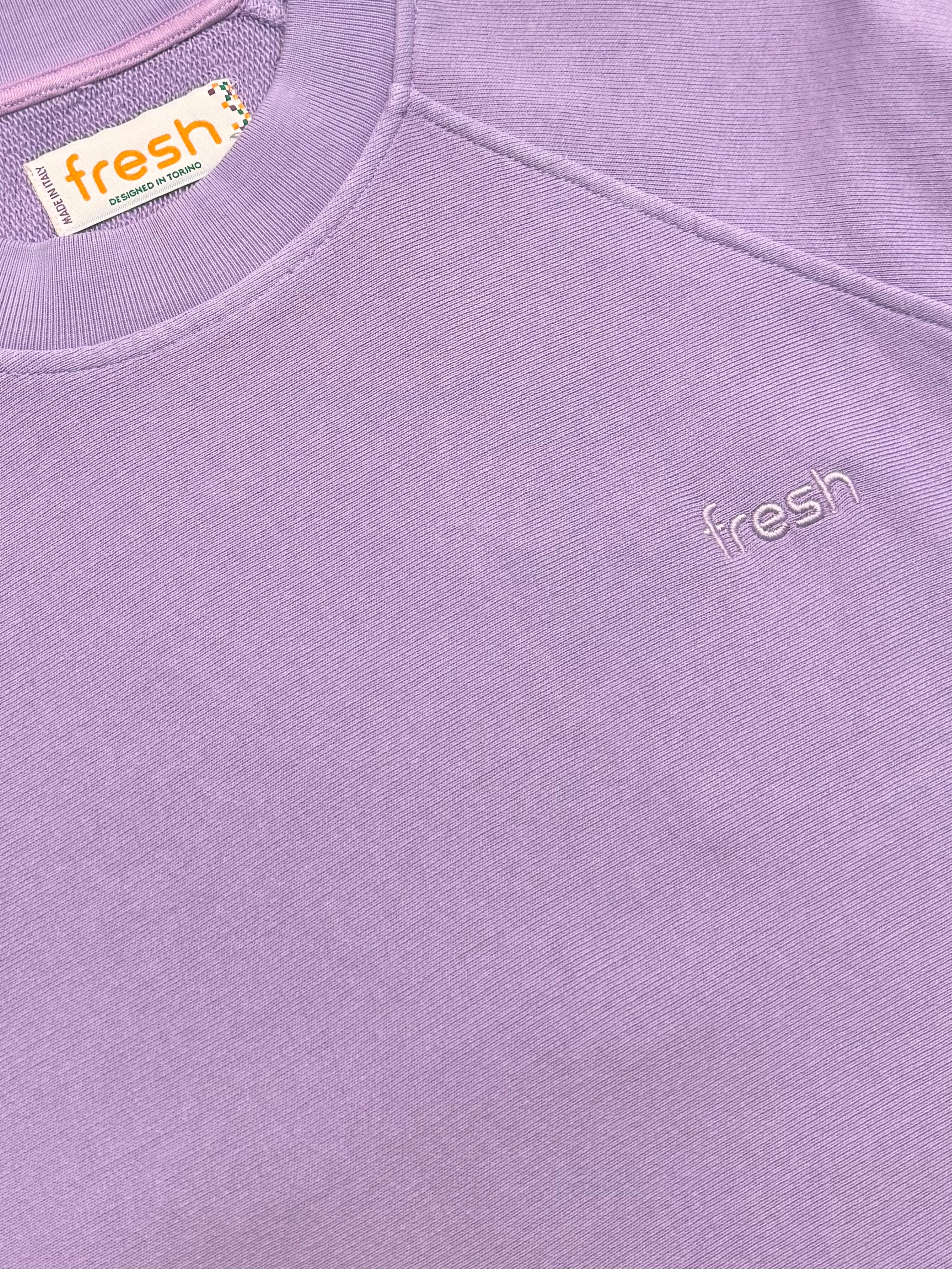 Sweat-shirt en coton FRESH Billie lilas