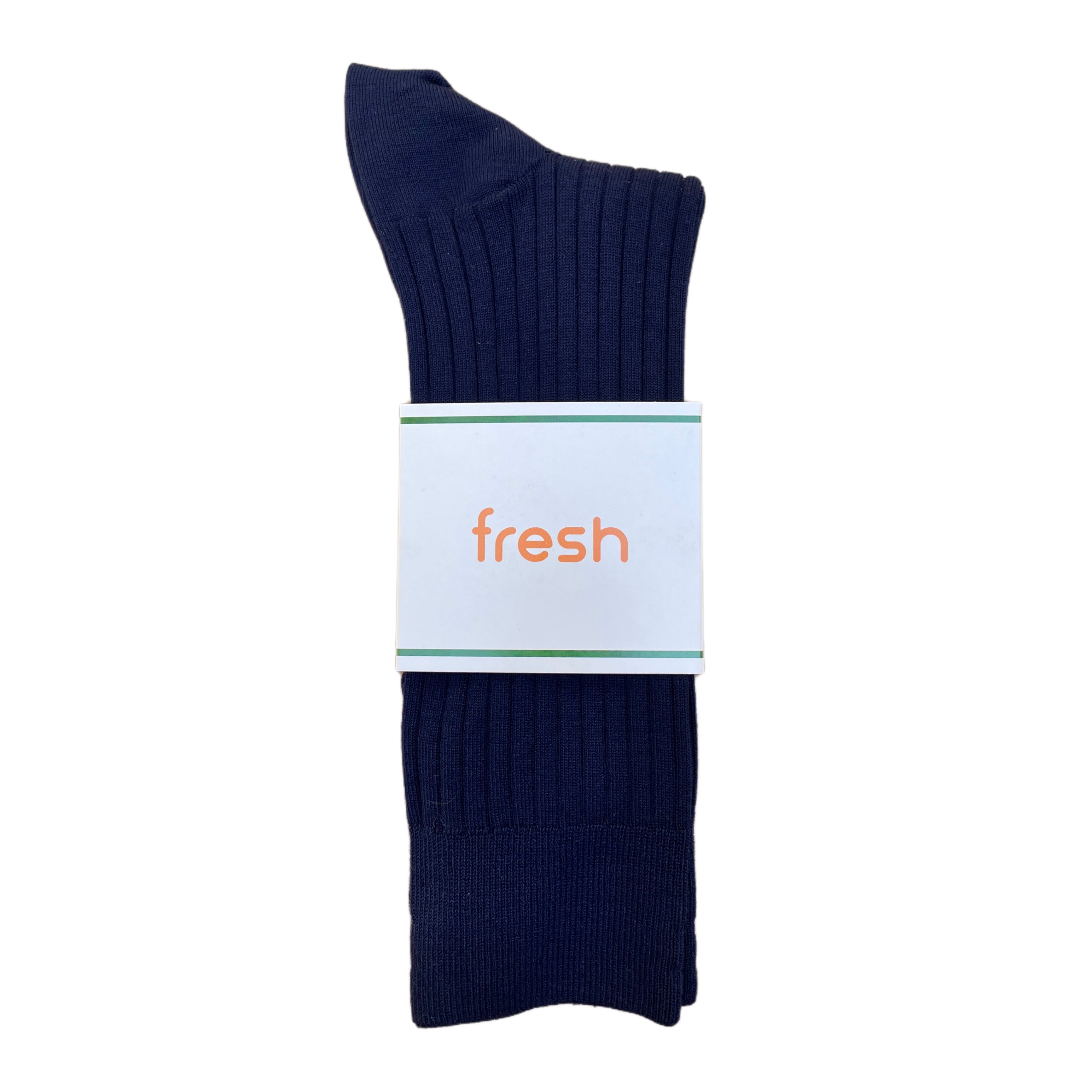 FRESH Cotton Mid-Calf Lenghth Socks In Navy