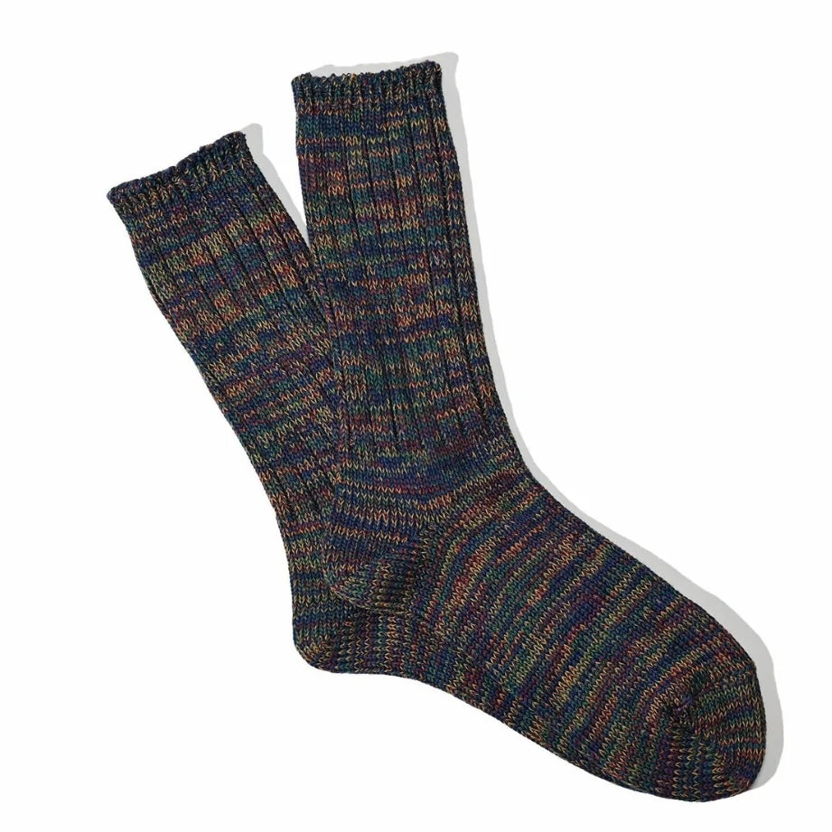 ANONYMOUS ISM 5Color Mix Crew Socks Wine
