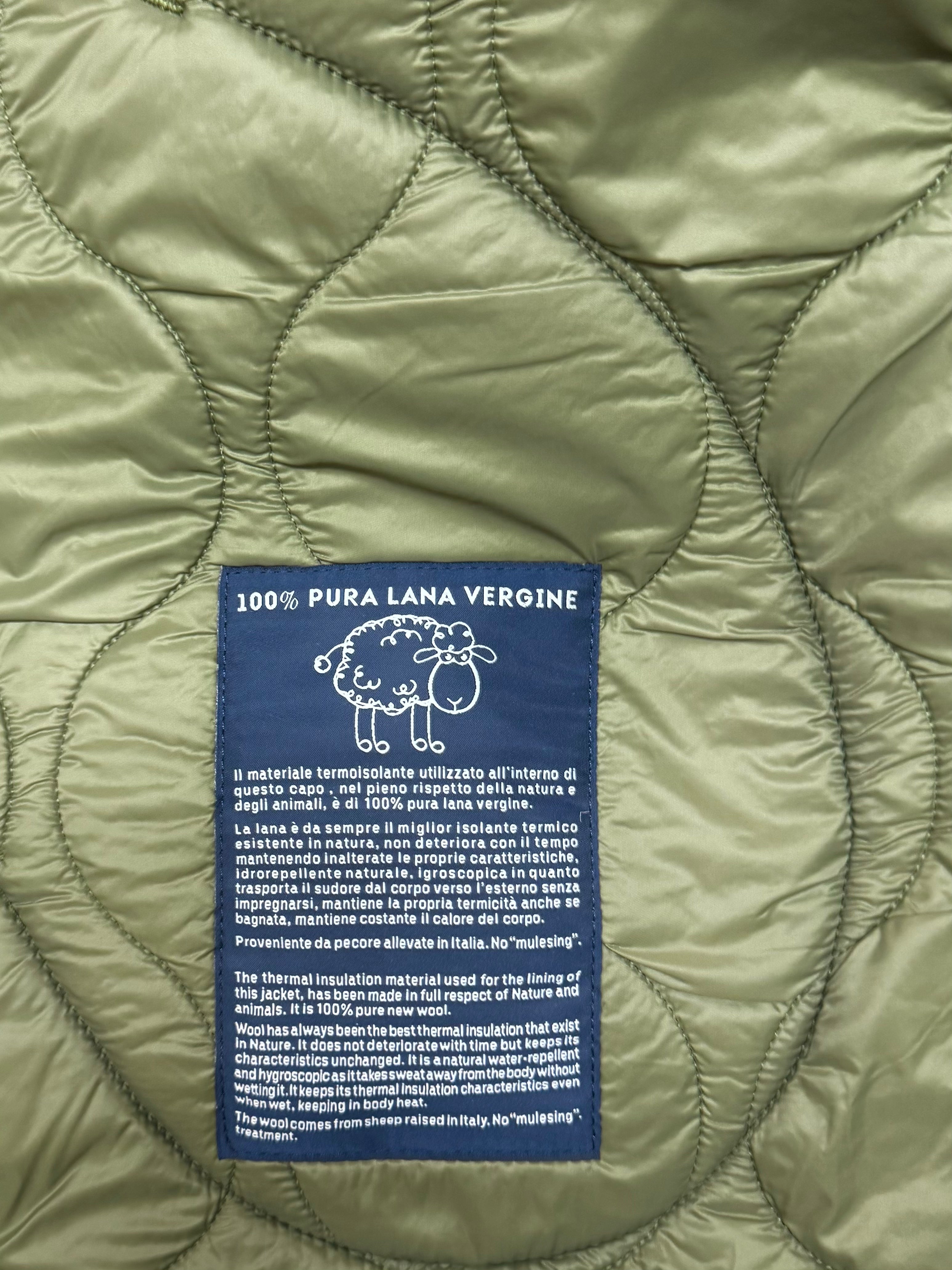 MANIFATTURA CECCARELLI Wool Padded Vest 7919-CB Olive Green