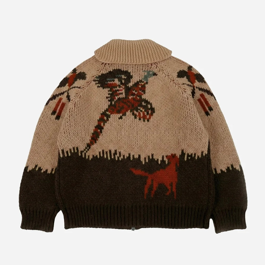 FRIZMWORKS Hunter Heavy Cowichan Jacket Choco Brown