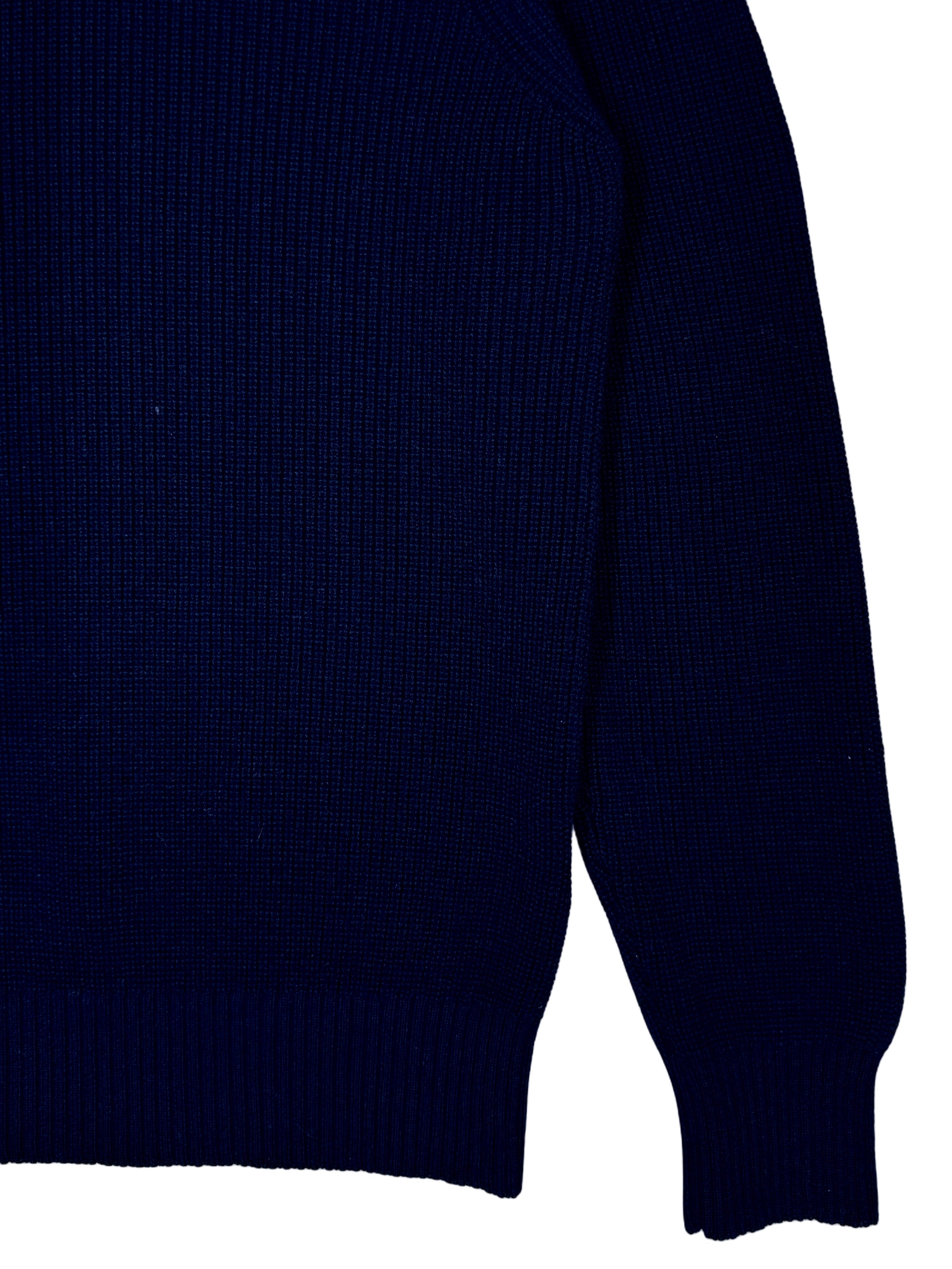 Polo FRESH Sound en laine mérinos bleu marine
