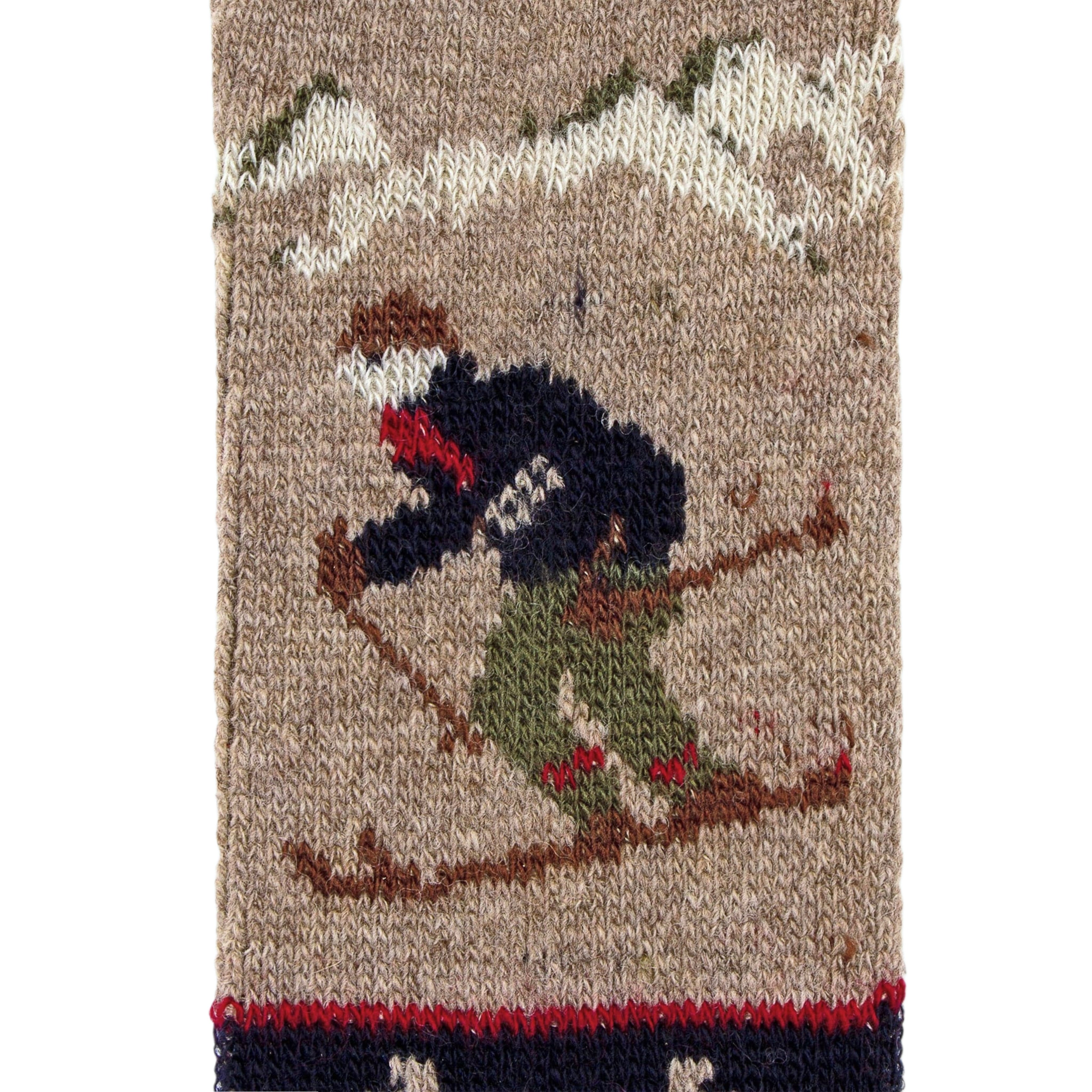 ANONYMOUS ISM Ski Jacquard Crew Wool Socks Beige