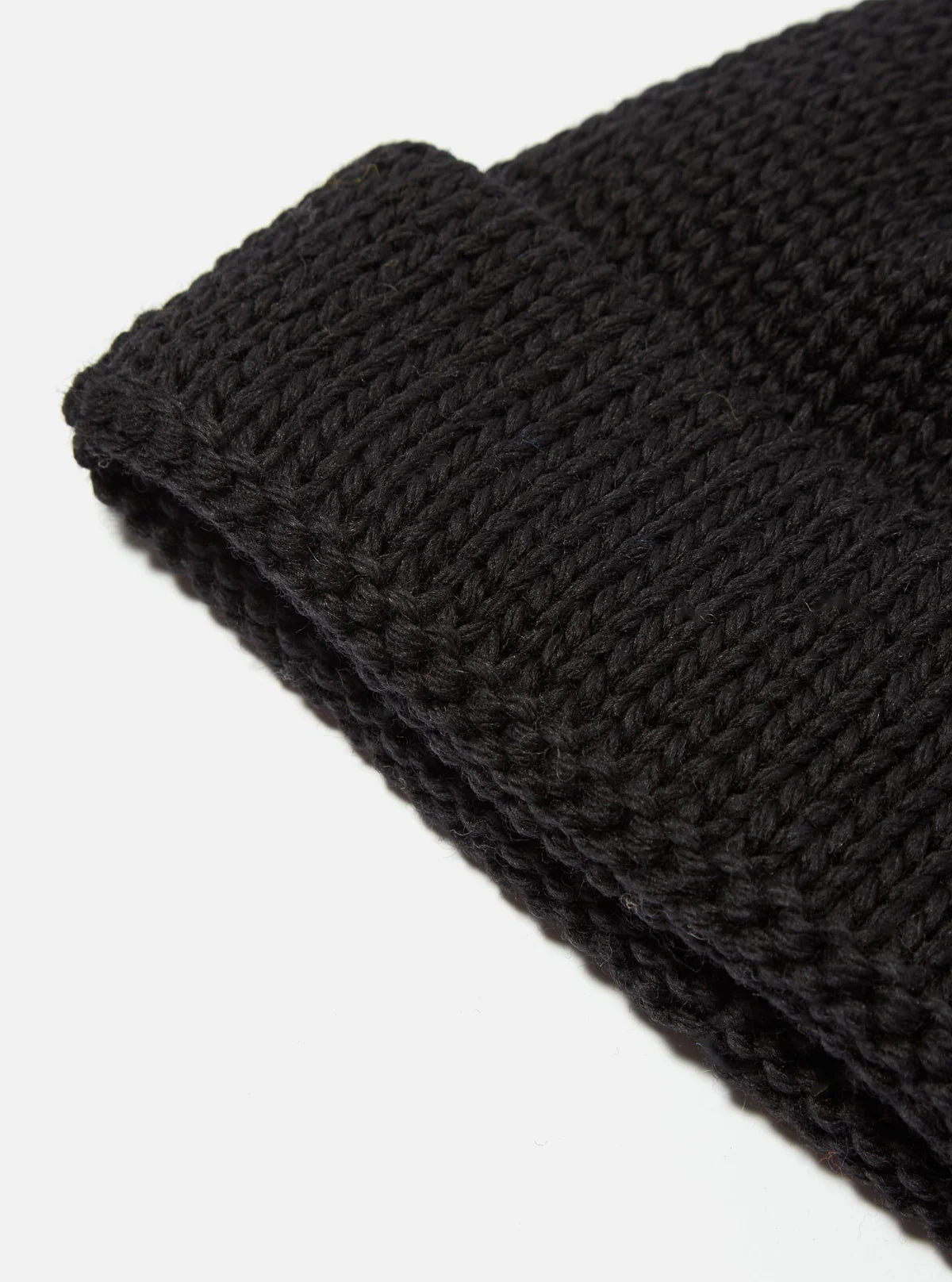 UNIVERSAL WORKS Black British Wool Short Watch Cap