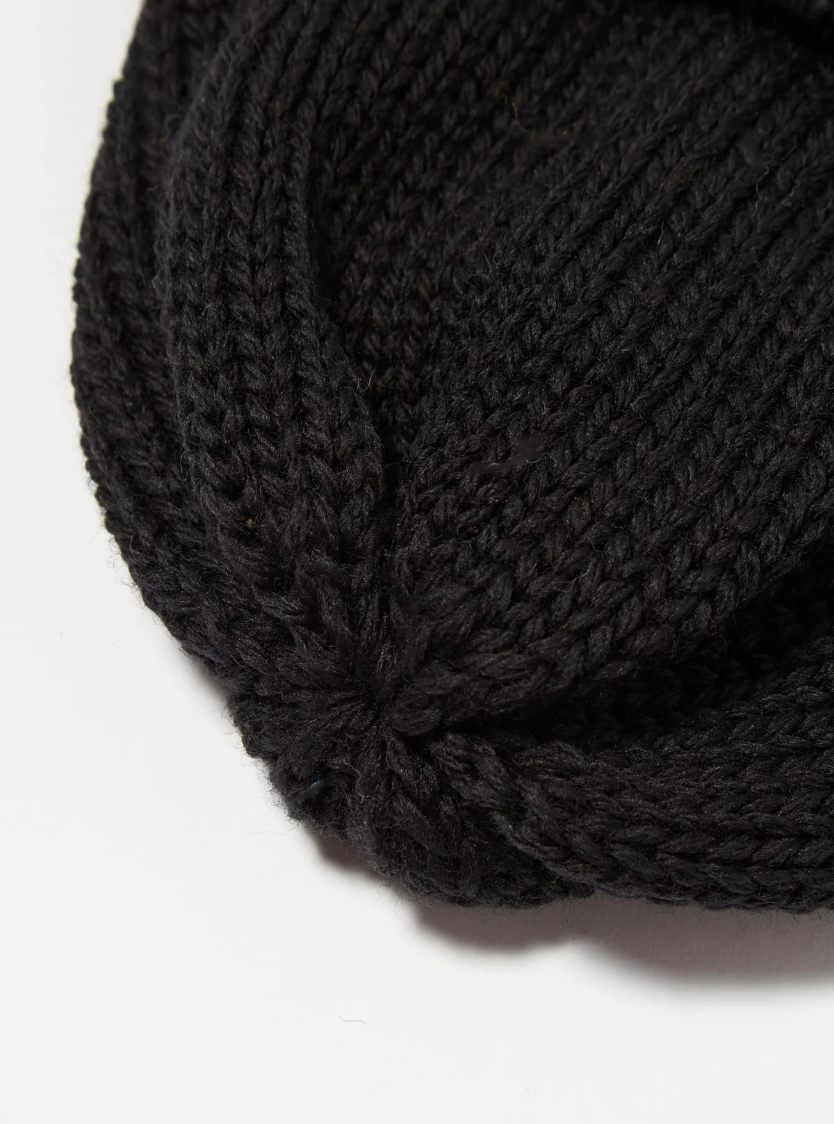 UNIVERSAL WORKS Black British Wool Short Watch Cap