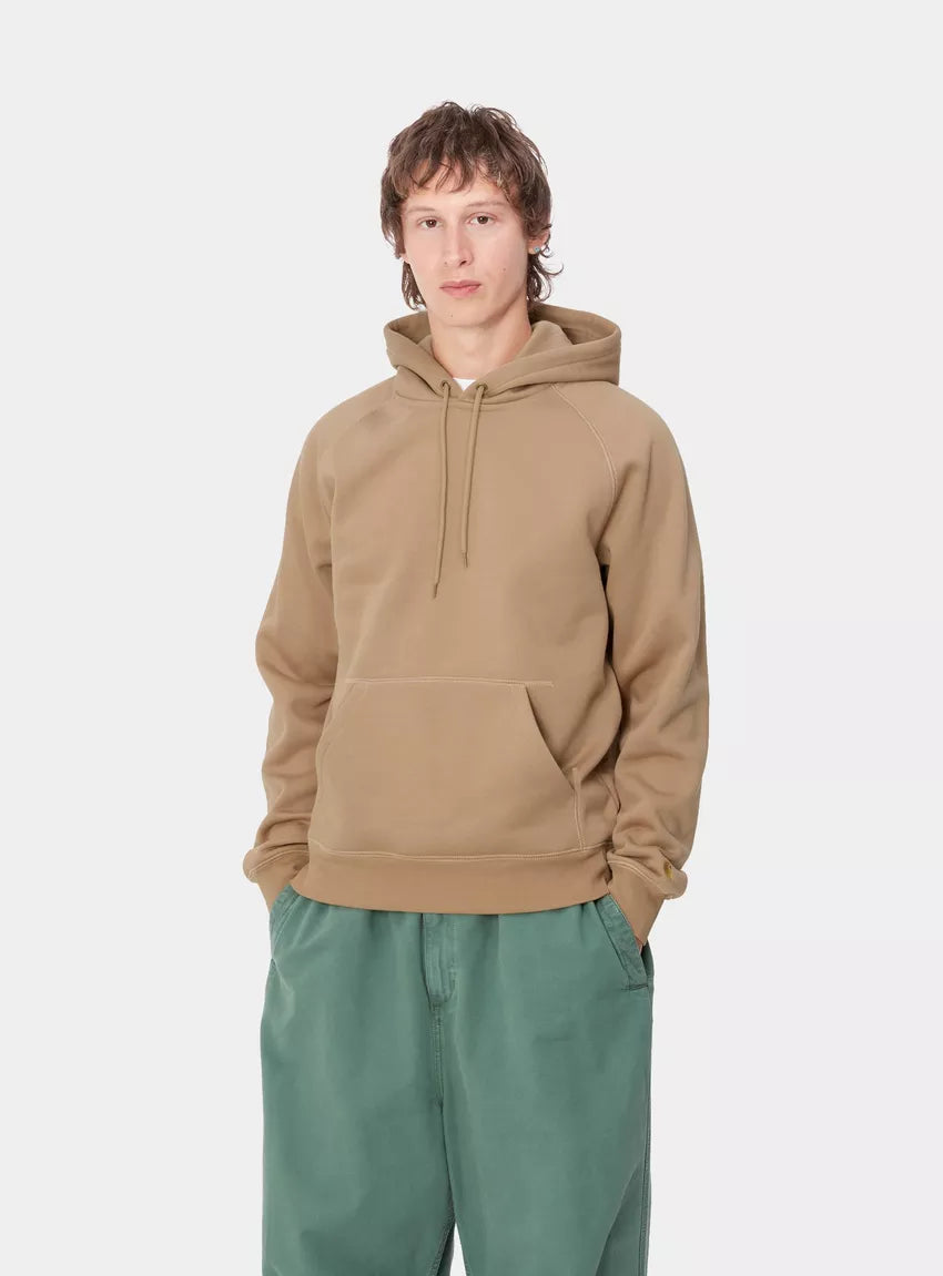 CARHARTT WIP Felpa con cappuccio Chase Dusty Hamilton Marrone Oro