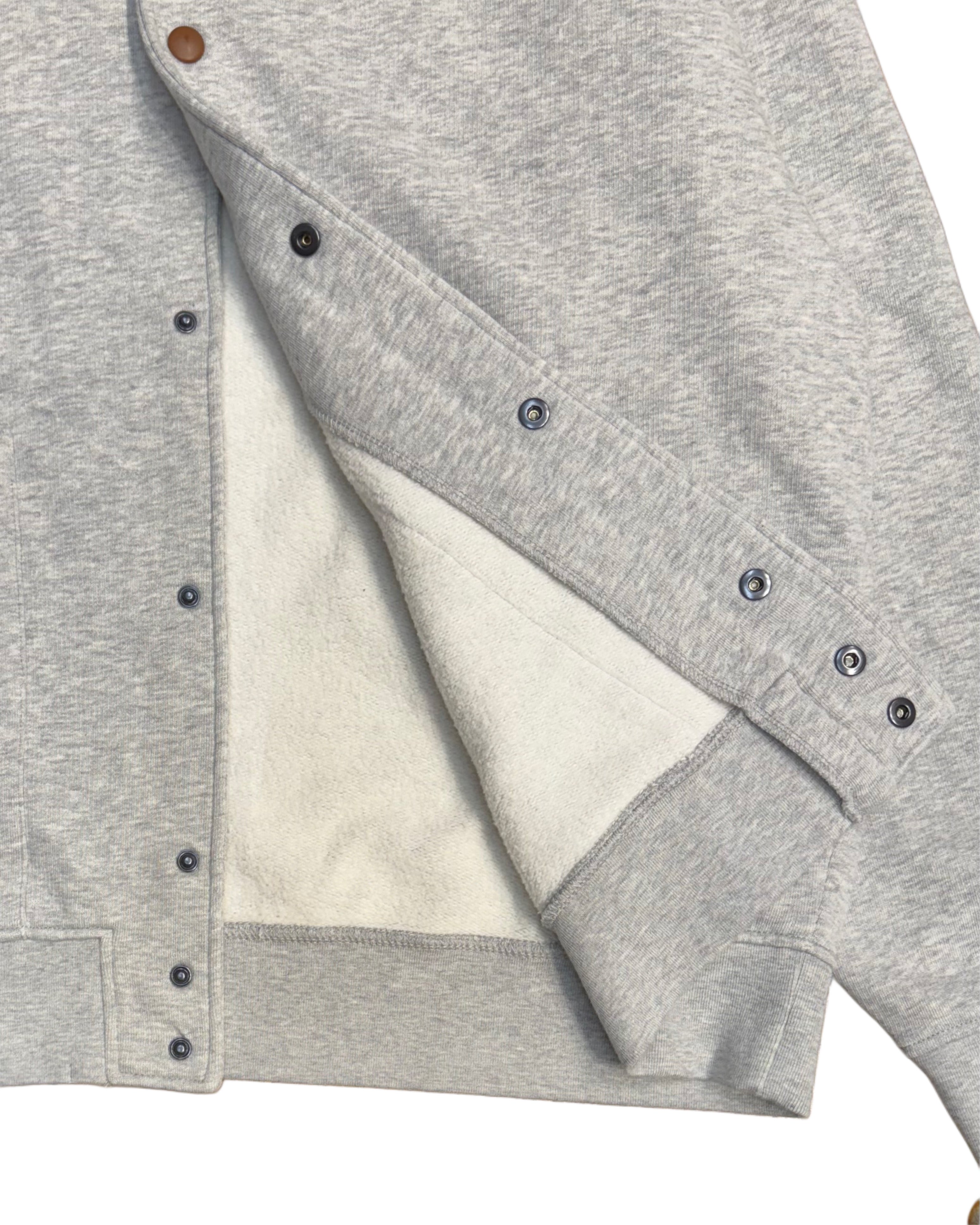 FRESH Harvard Bomber Sweatshirt in Grey