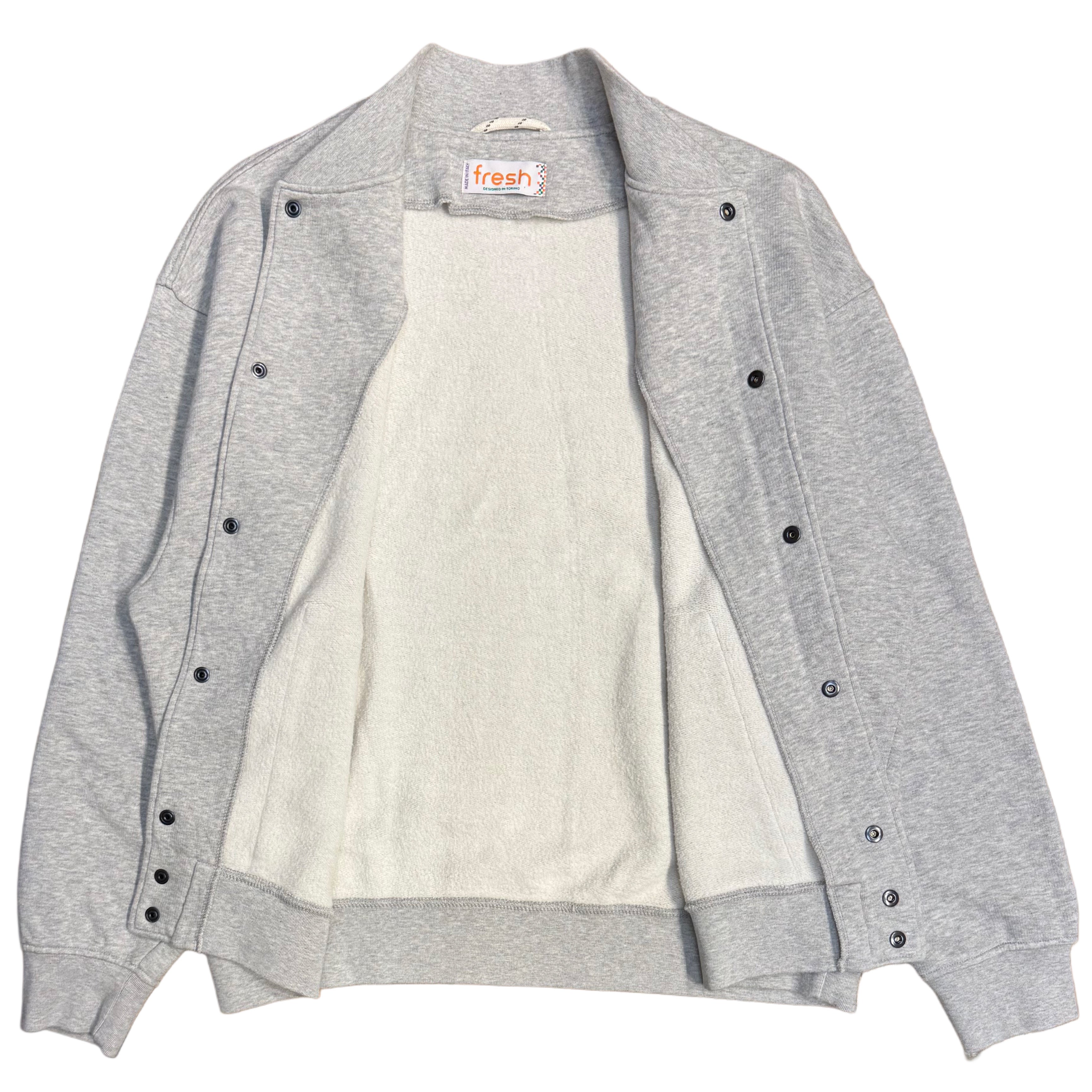 FRESH Harvard Bomber Sweatshirt in Grey