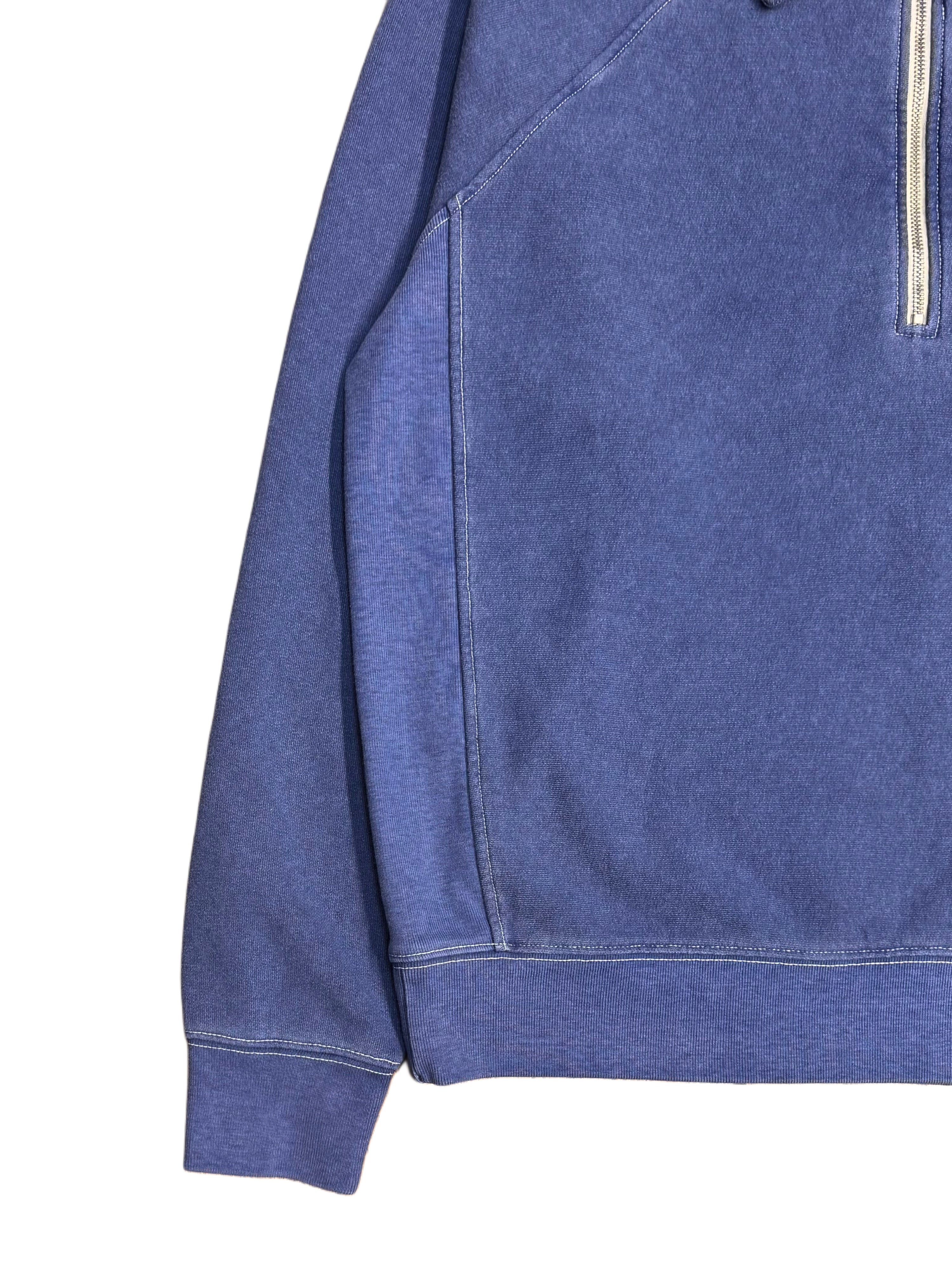 FRESH Ivy Plated Polo Sweatshirt in Indigo