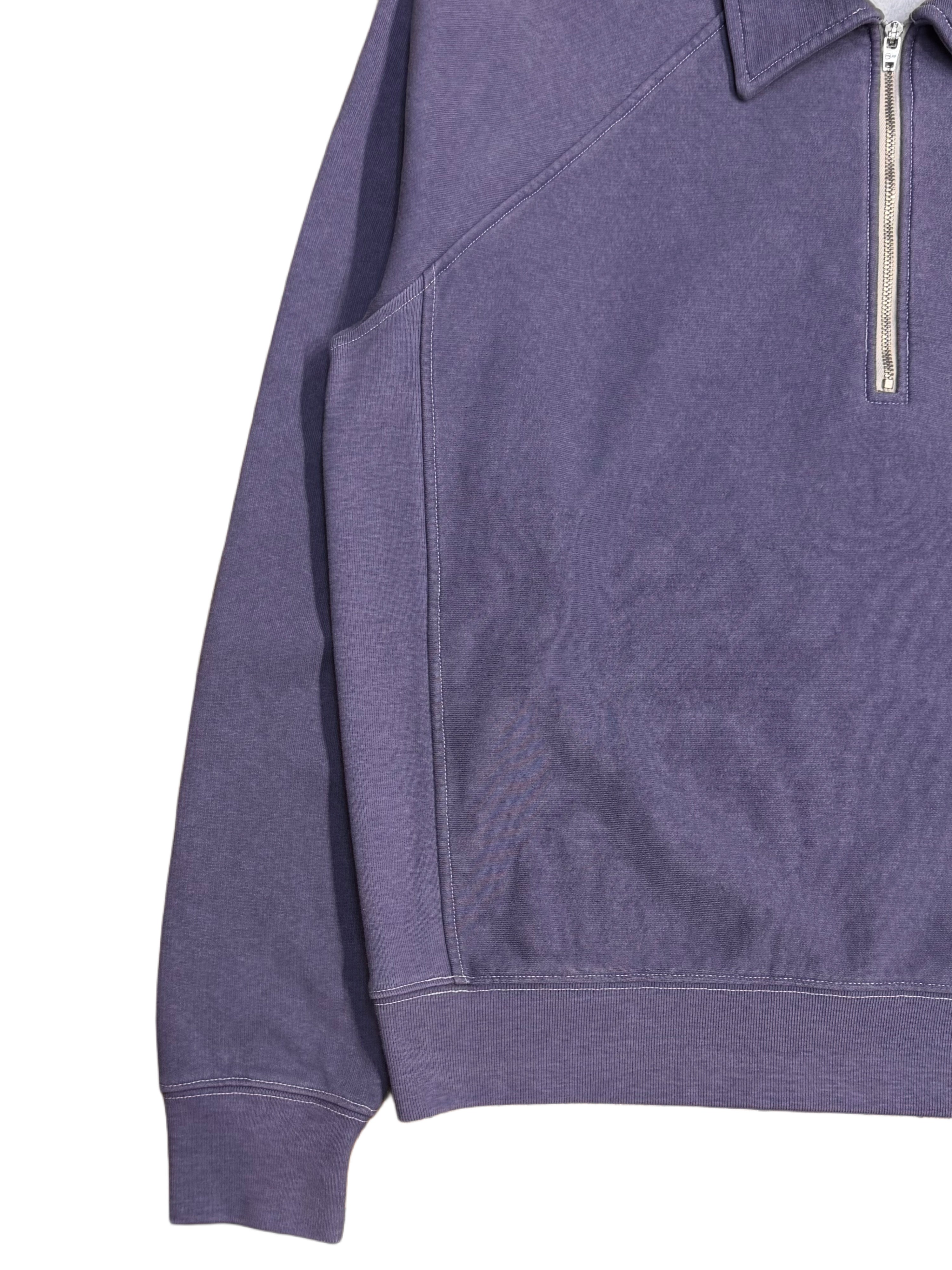 FRESH Ivy Plated Polo Sweatshirt in Purple