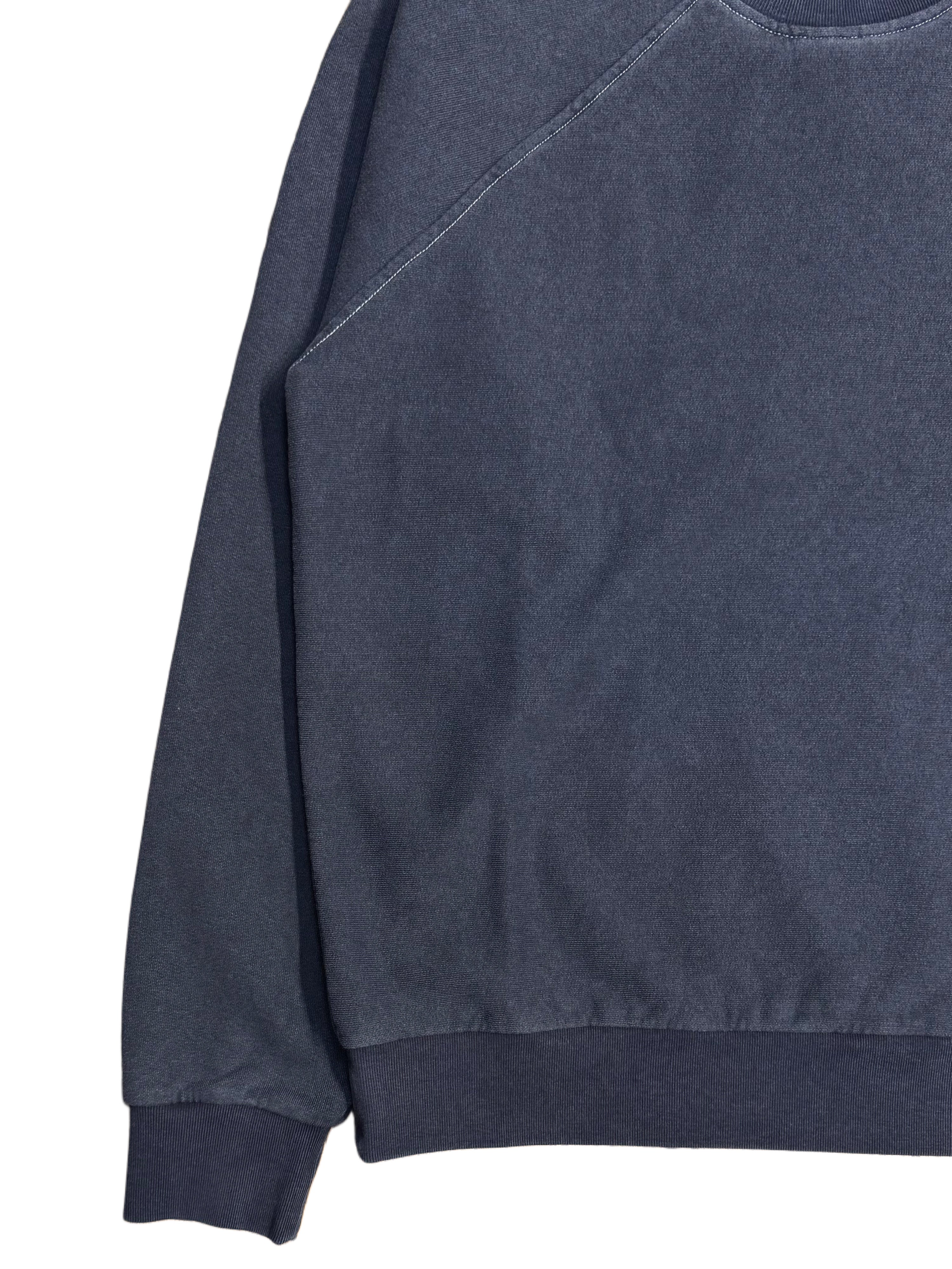 FRESH Billie Plated Cotton Sweatshirt in Night Blue