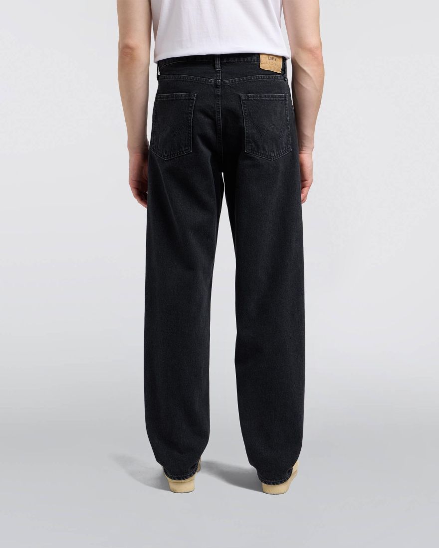 EDWIN Loose Jeans Black Dark Used
