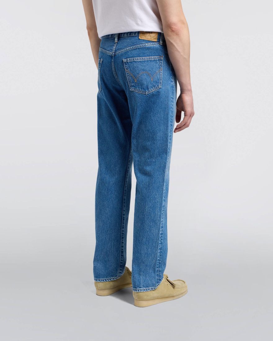 EDWIN Regular Straight Jeans Blue Mid Light Used