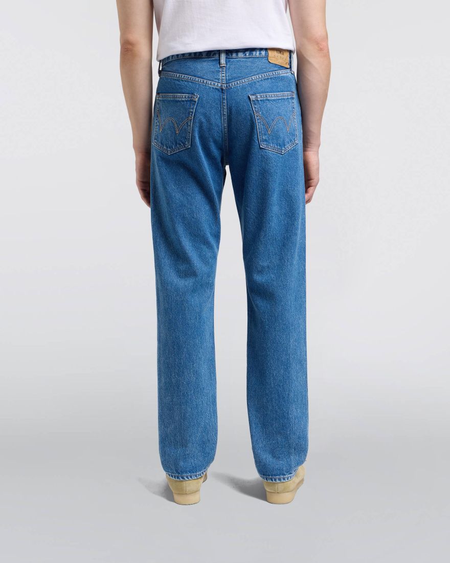 EDWIN Regular Straight Jeans Blue Mid Light Used