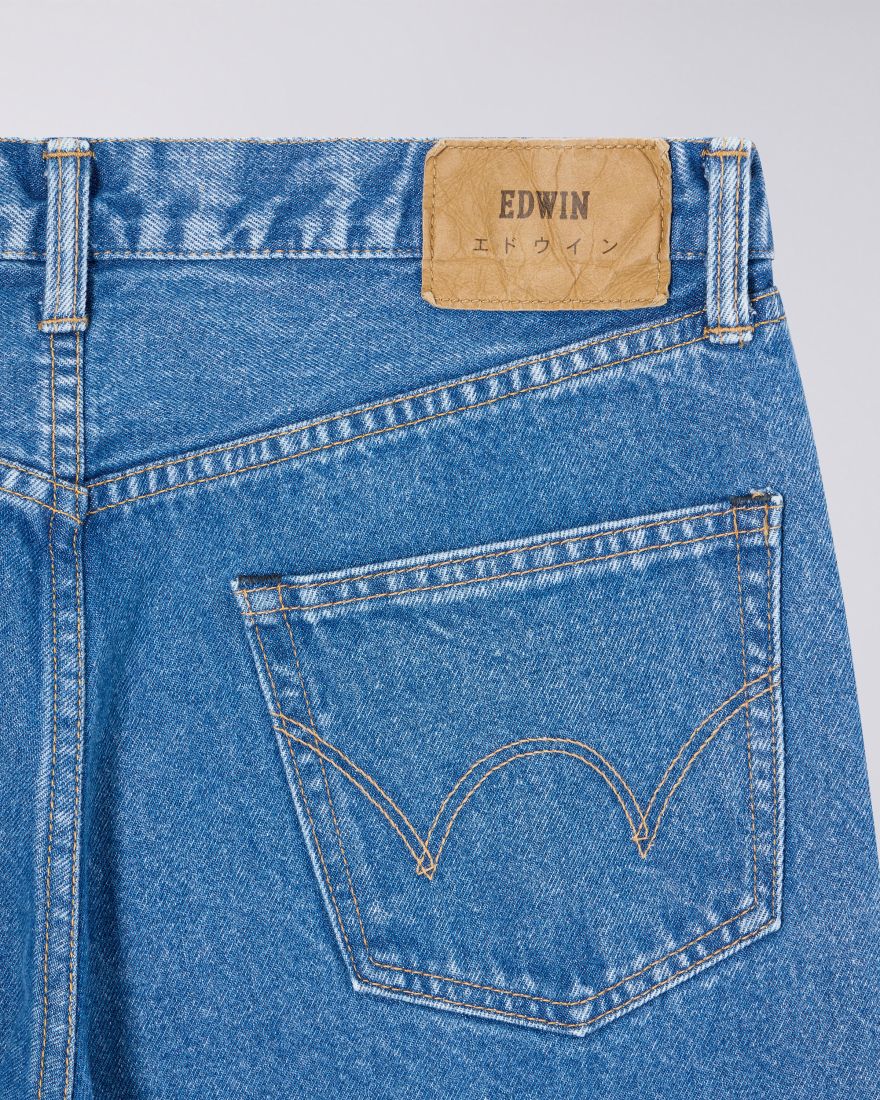 EDWIN Regular Straight Jeans Blue Mid Light Used