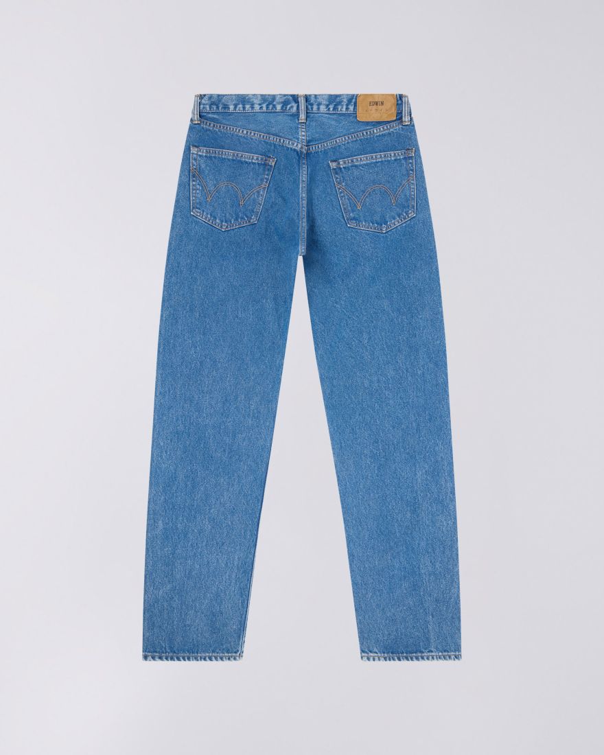 EDWIN Regular Straight Jeans Blue Mid Light Used