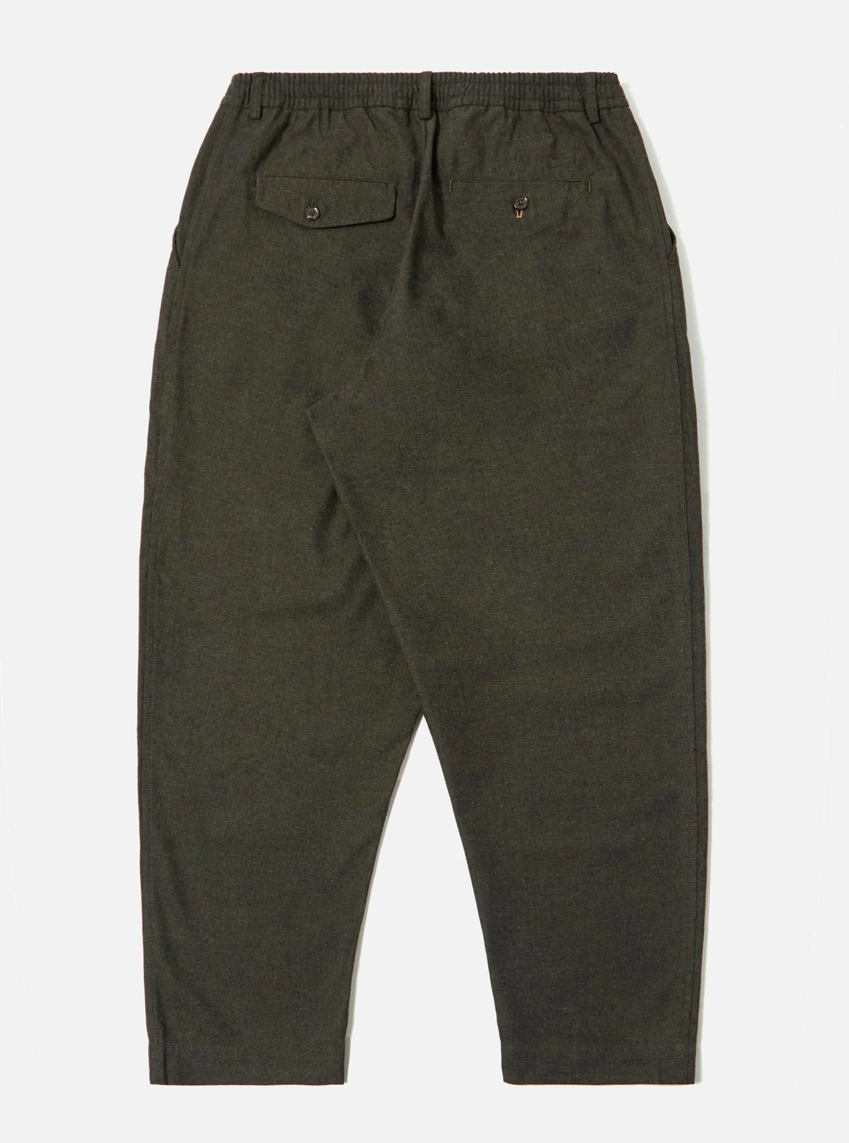 UNIVERSAL WORKS Olive Lucca Suiting Pleated Track Pant