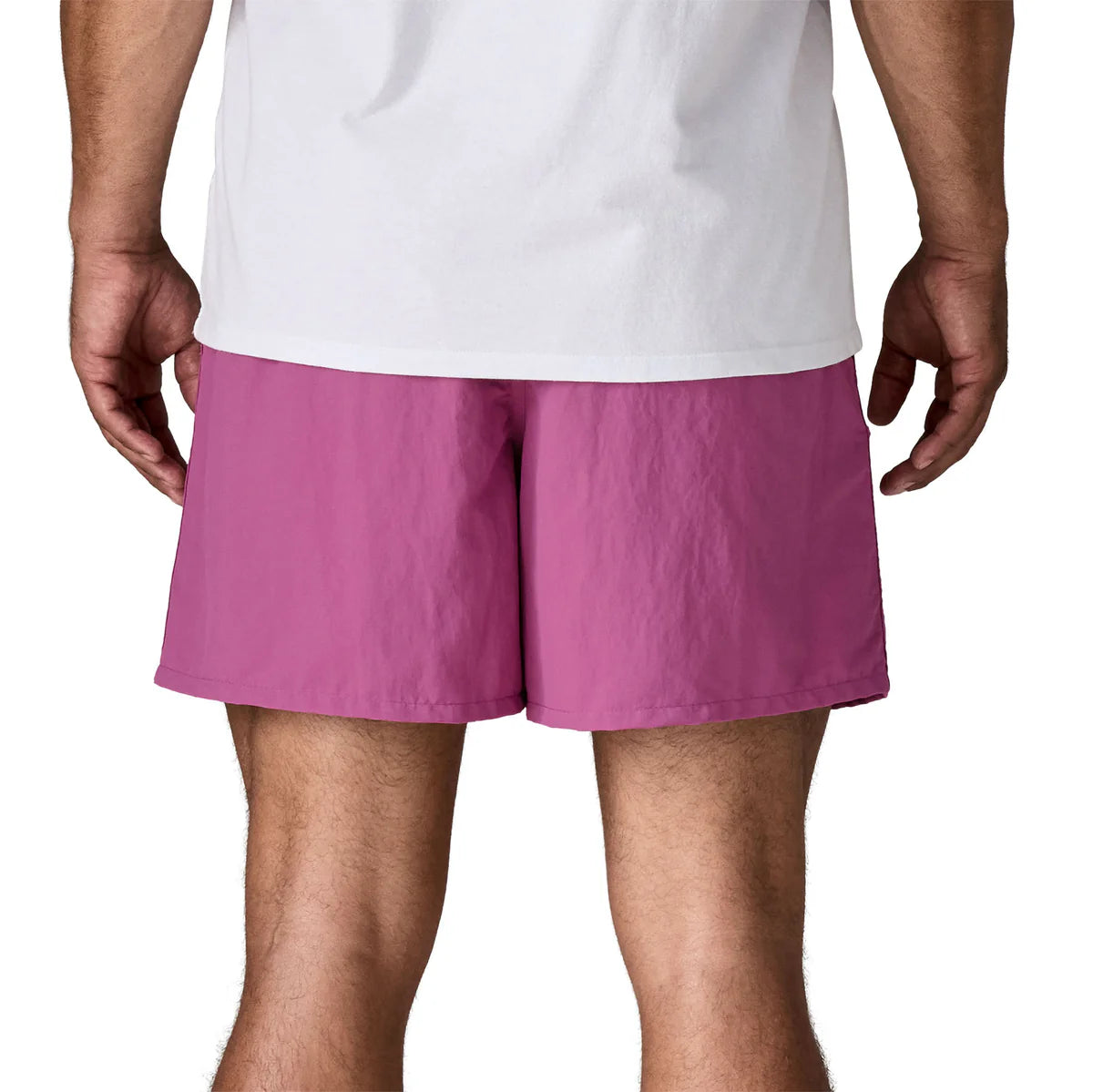 PATAGONIA Men's Baggies™ Shorts - 5" '95 Oval Logo: Magenta Sbiadito
