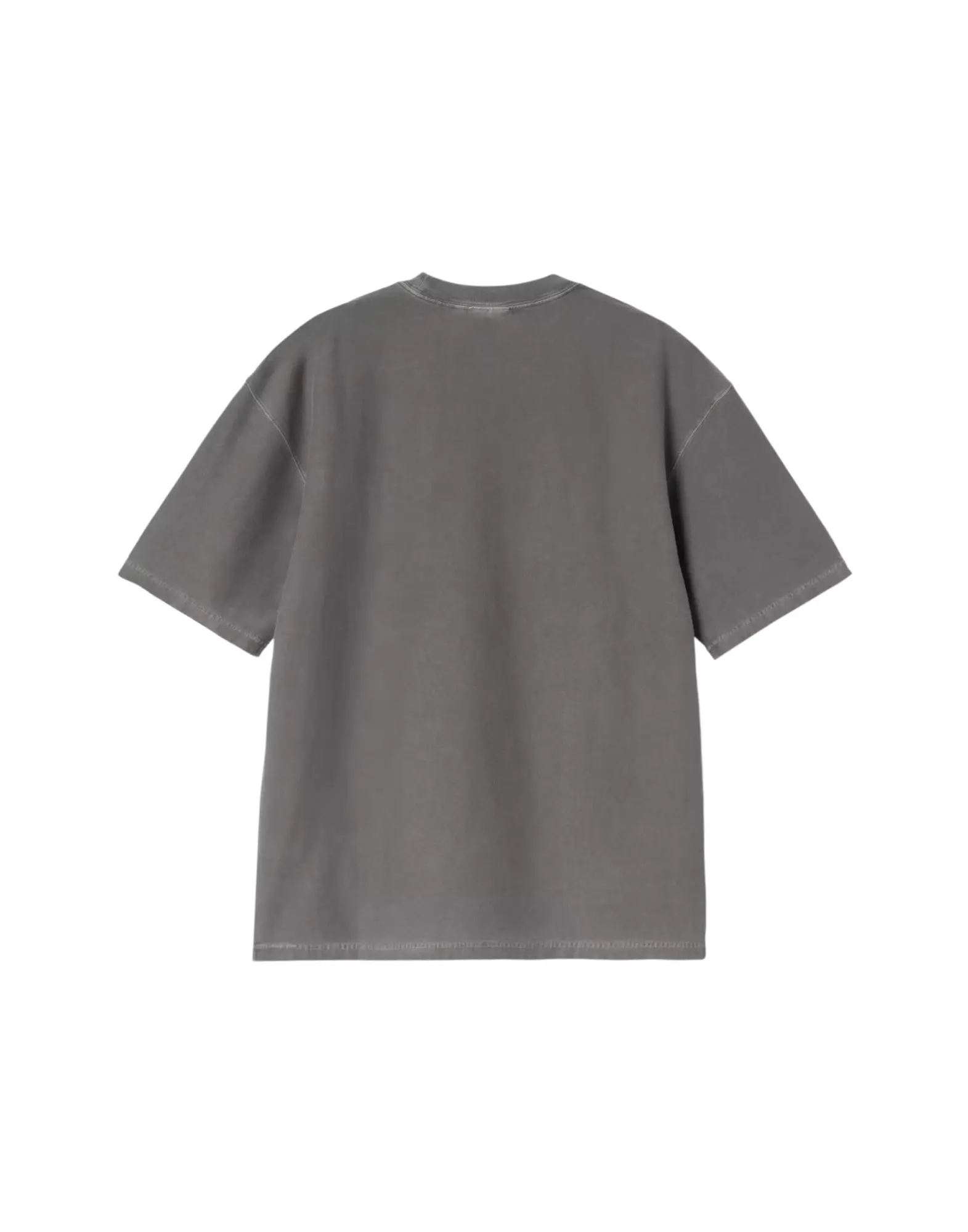 CARHARTT WIP T-Shirt Loose Tasca Manica Corta Nera Tinta in Capo