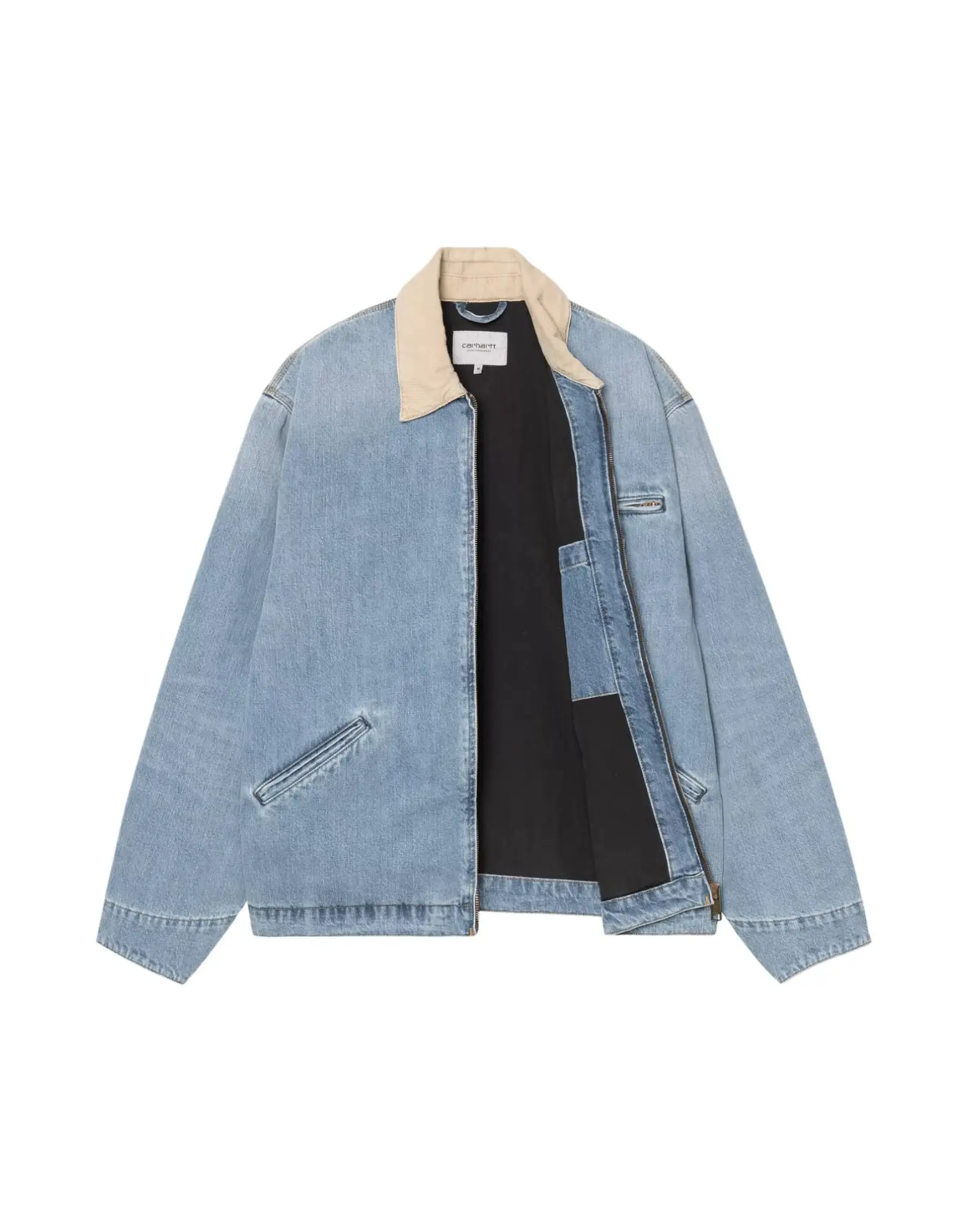 CARHARTT WIP Giacca Detroit Blu Dusty H Brown Burst Lavato
