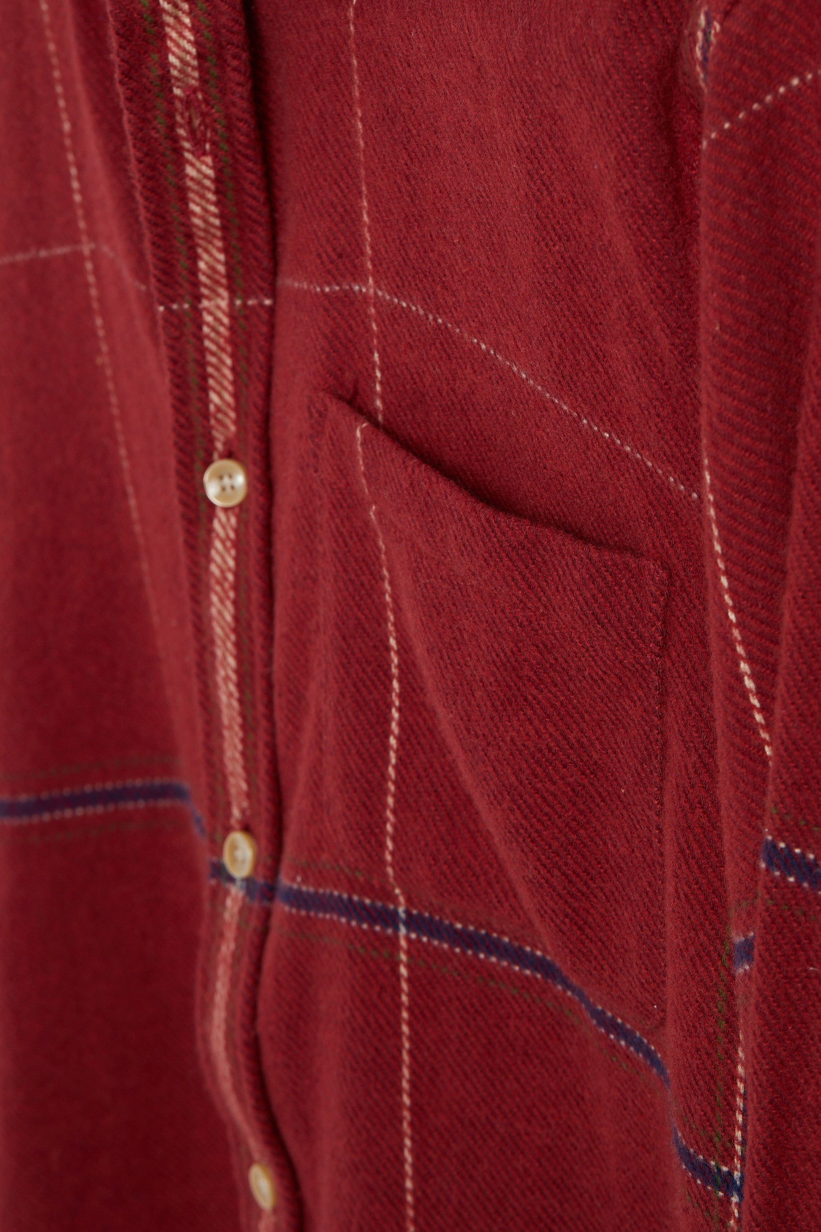 Chemise Torse Bordeaux FLANELLE PORTUGAISE