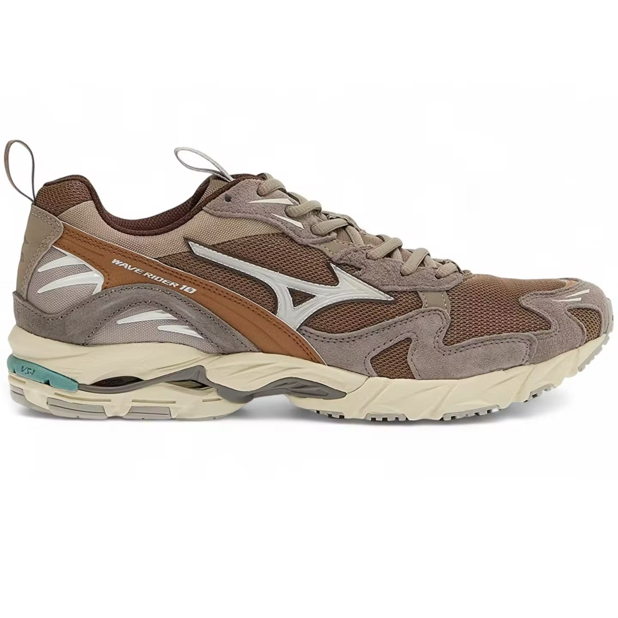 MIZUNO Wave Rider 10 Fossil White Thrush
