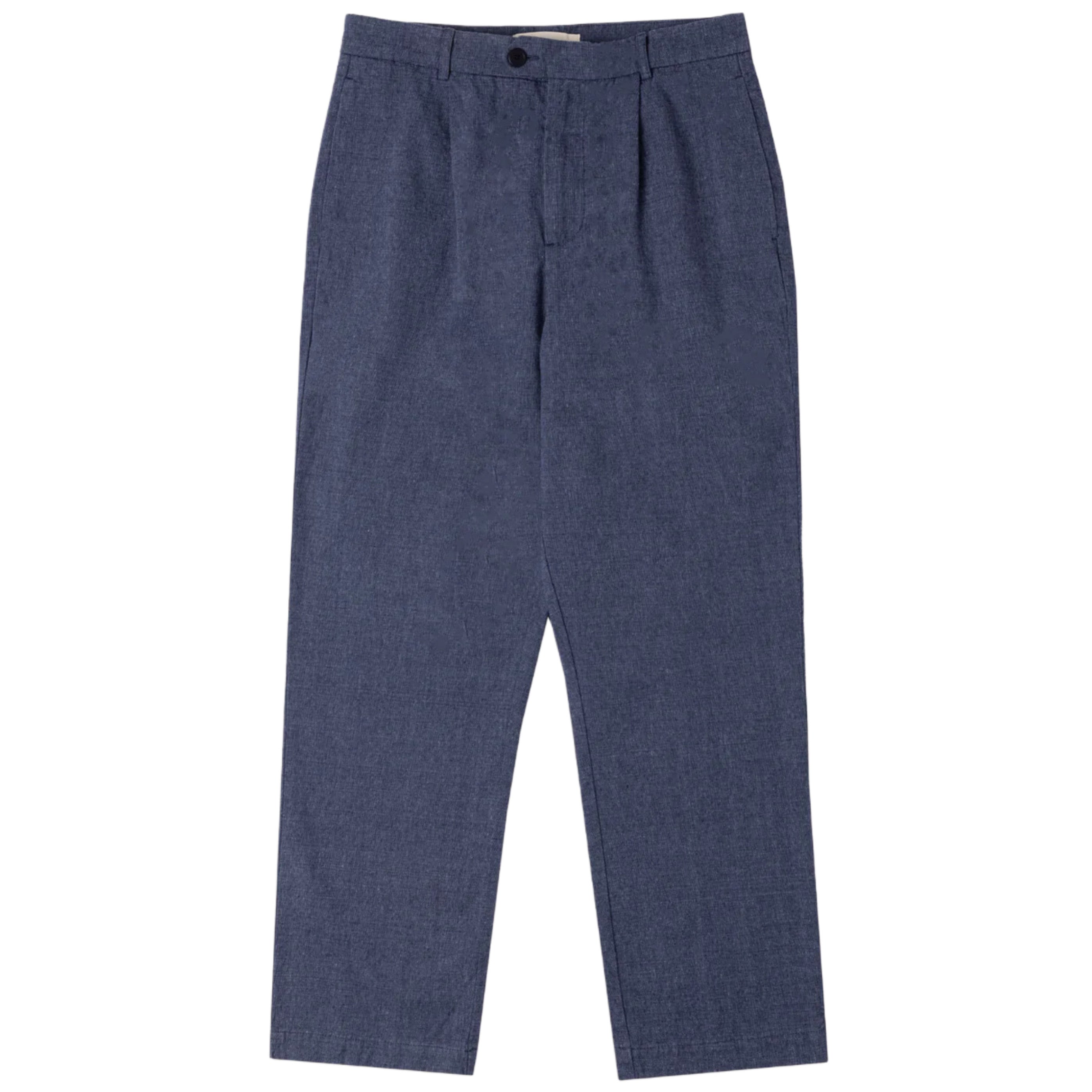 KESTIN Wick Trouser in Indigo Linen Marl