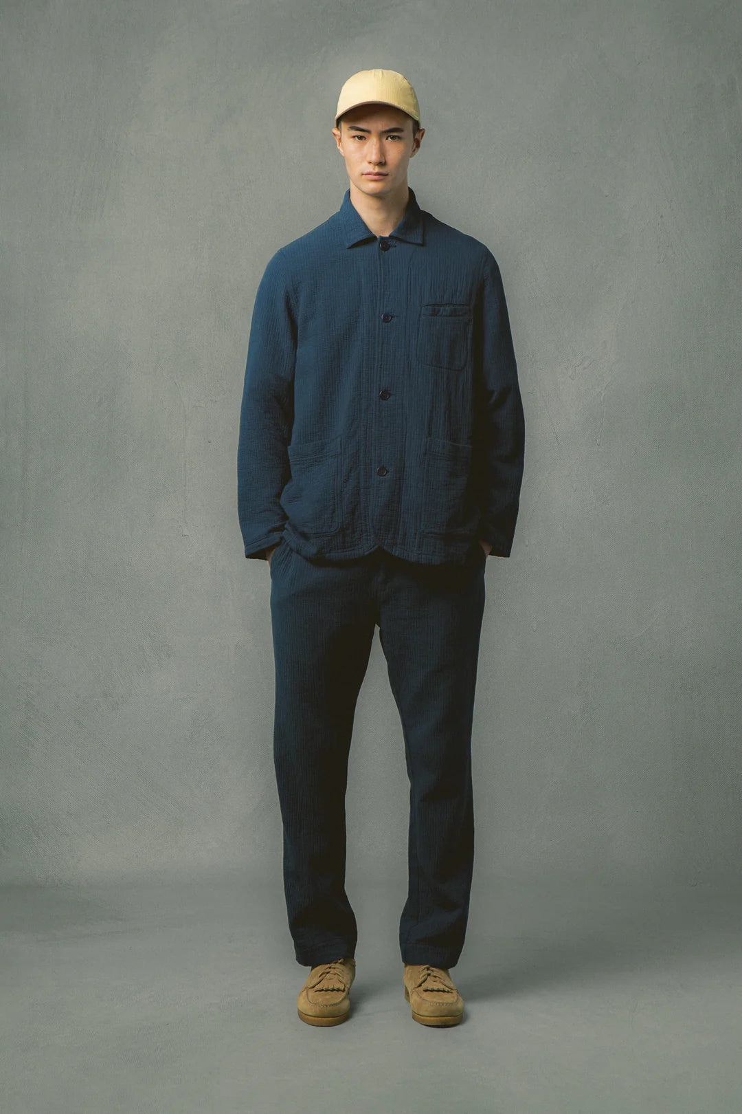 Giacca Huntly di KESTIN in blu navy lavato Matchstick
