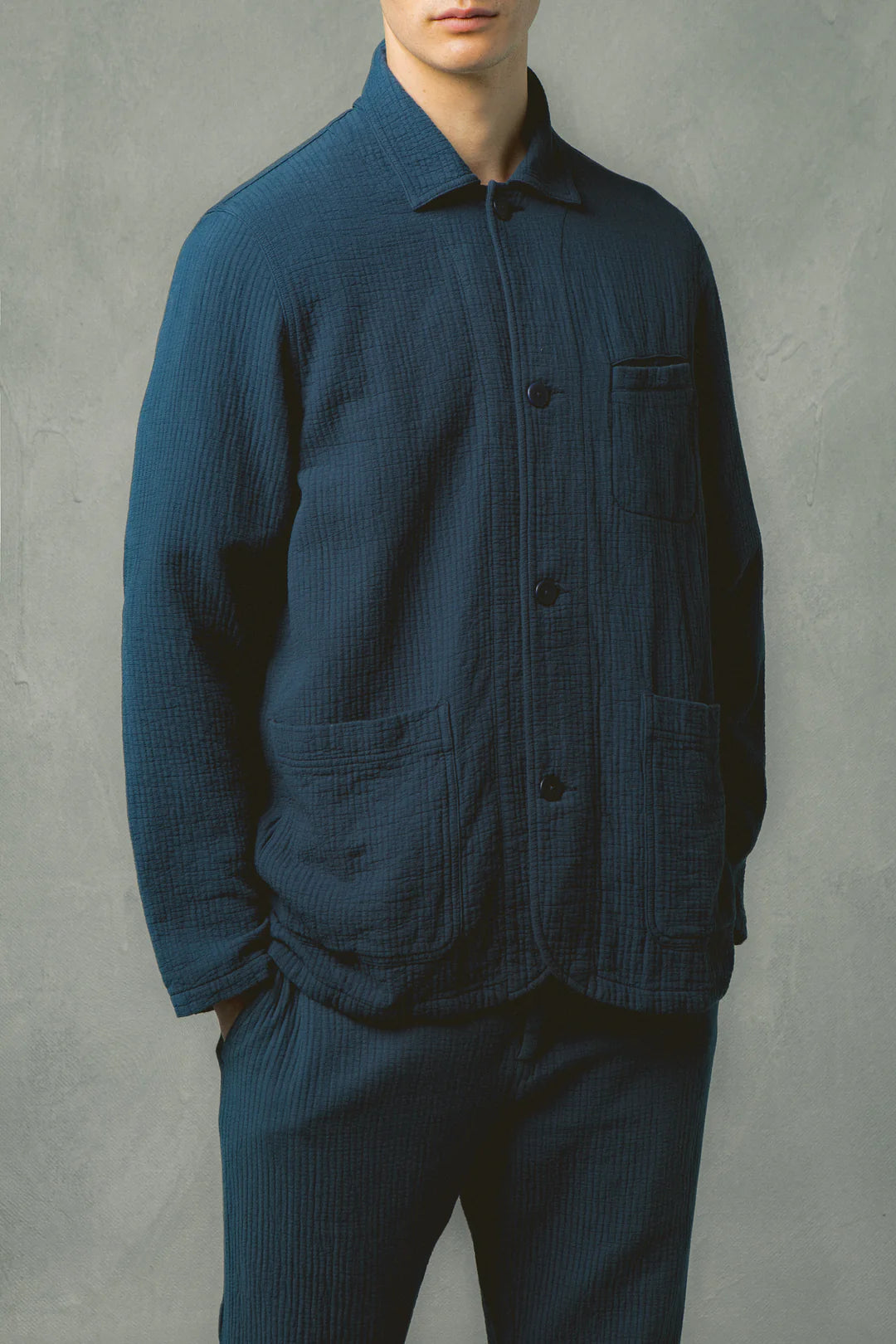 Giacca Huntly di KESTIN in blu navy lavato Matchstick