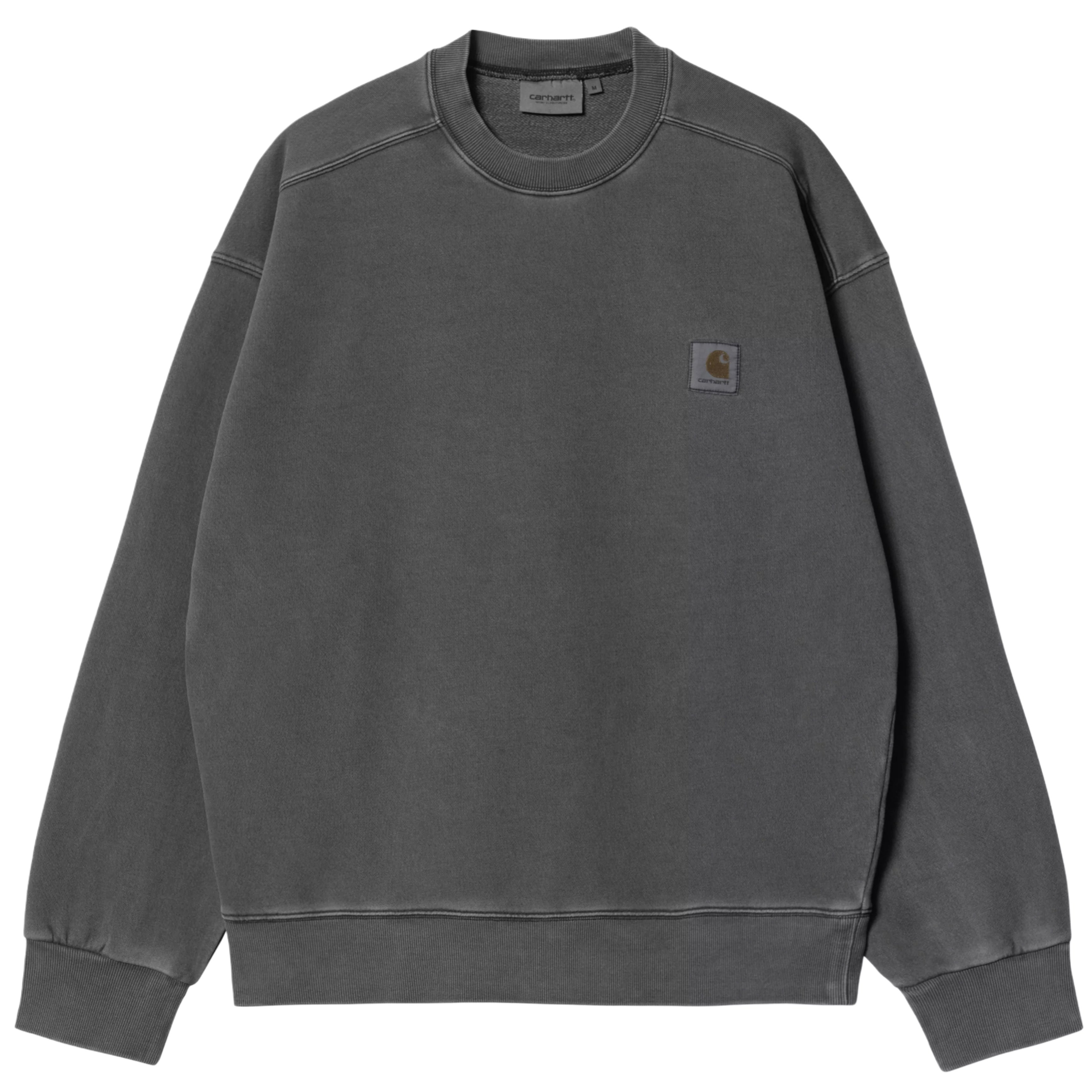 CARHARTT WIP Nelson Sweatshirt Black Garment Dyed
