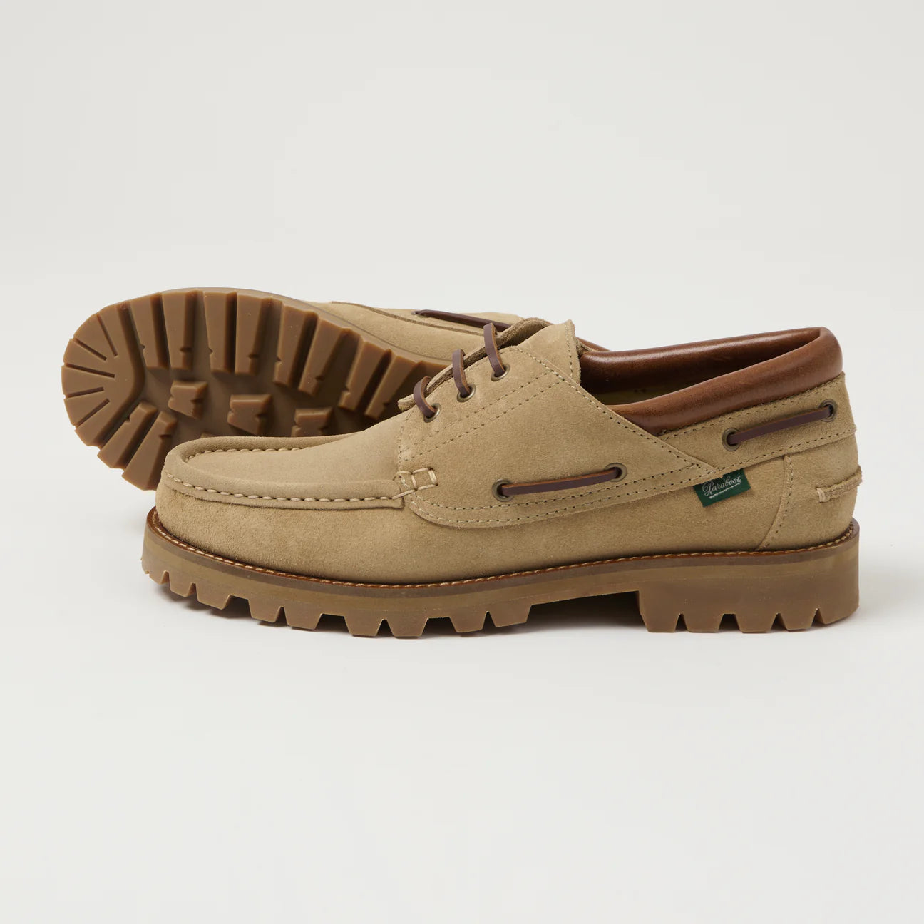 PARABOOT Briac Jannu Shoes Miel Velours Beige