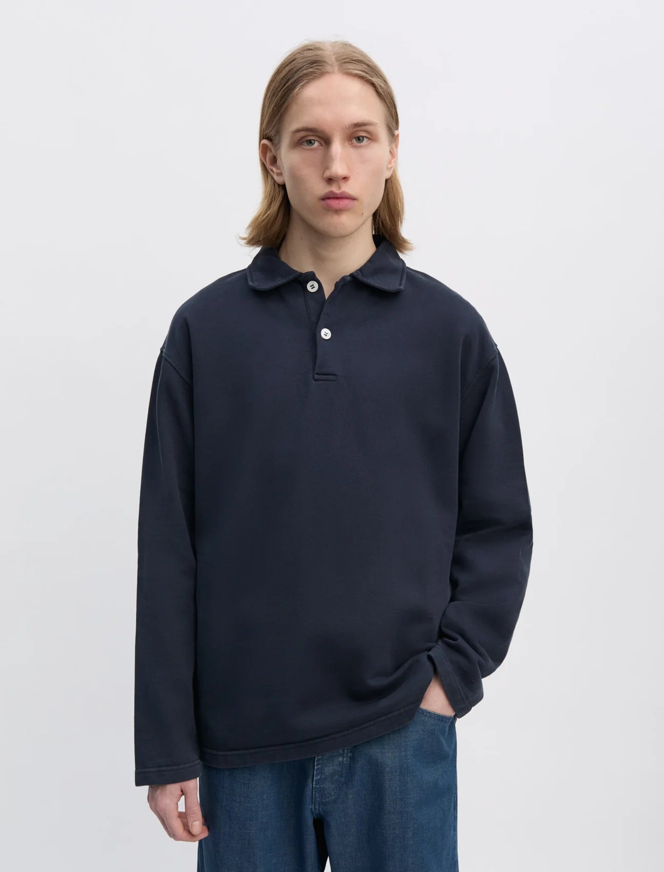 ANOTHER ASPECT Another Polo Shirt 1.0 Night Sky Navy