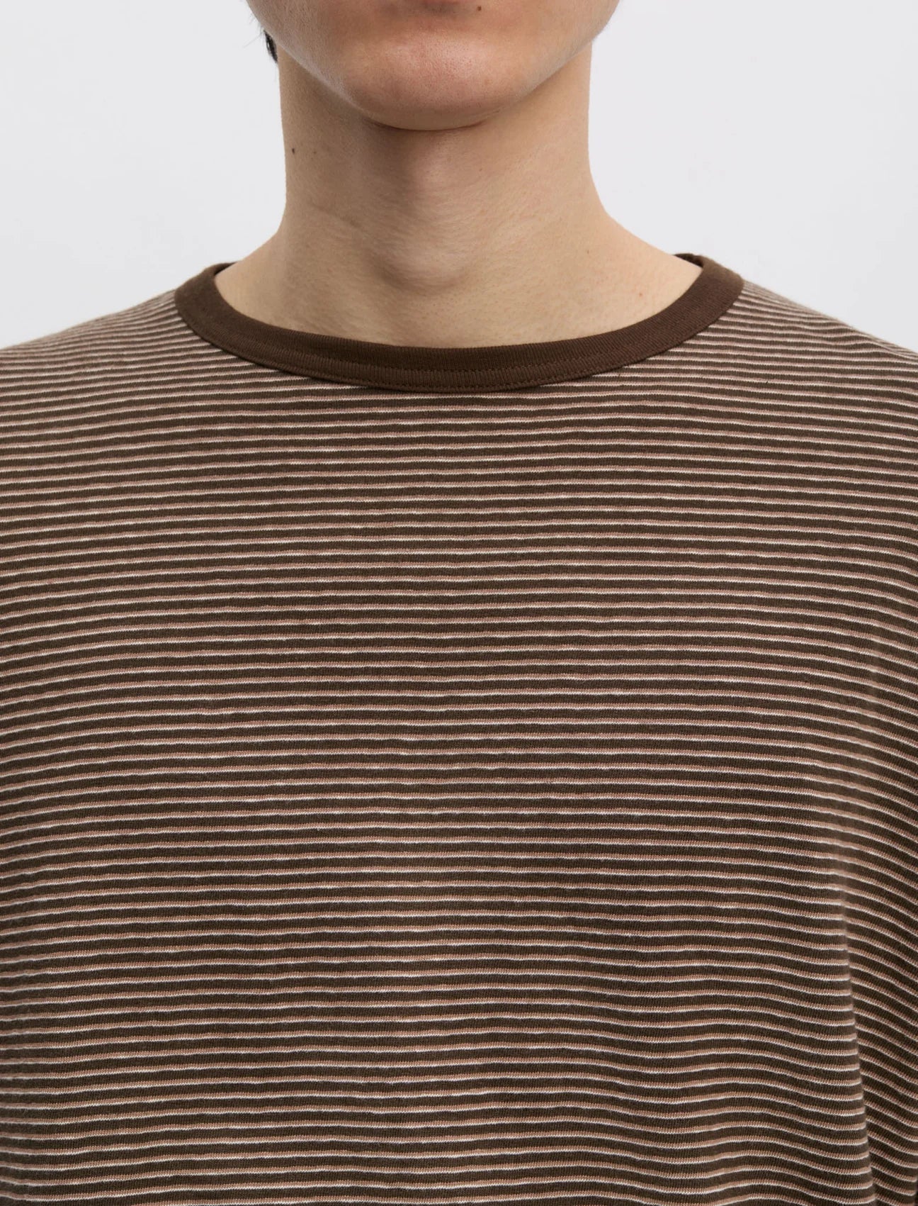 ANOTHER ASPECT Another T-Shirt 3.0 JPN Brown Stripe