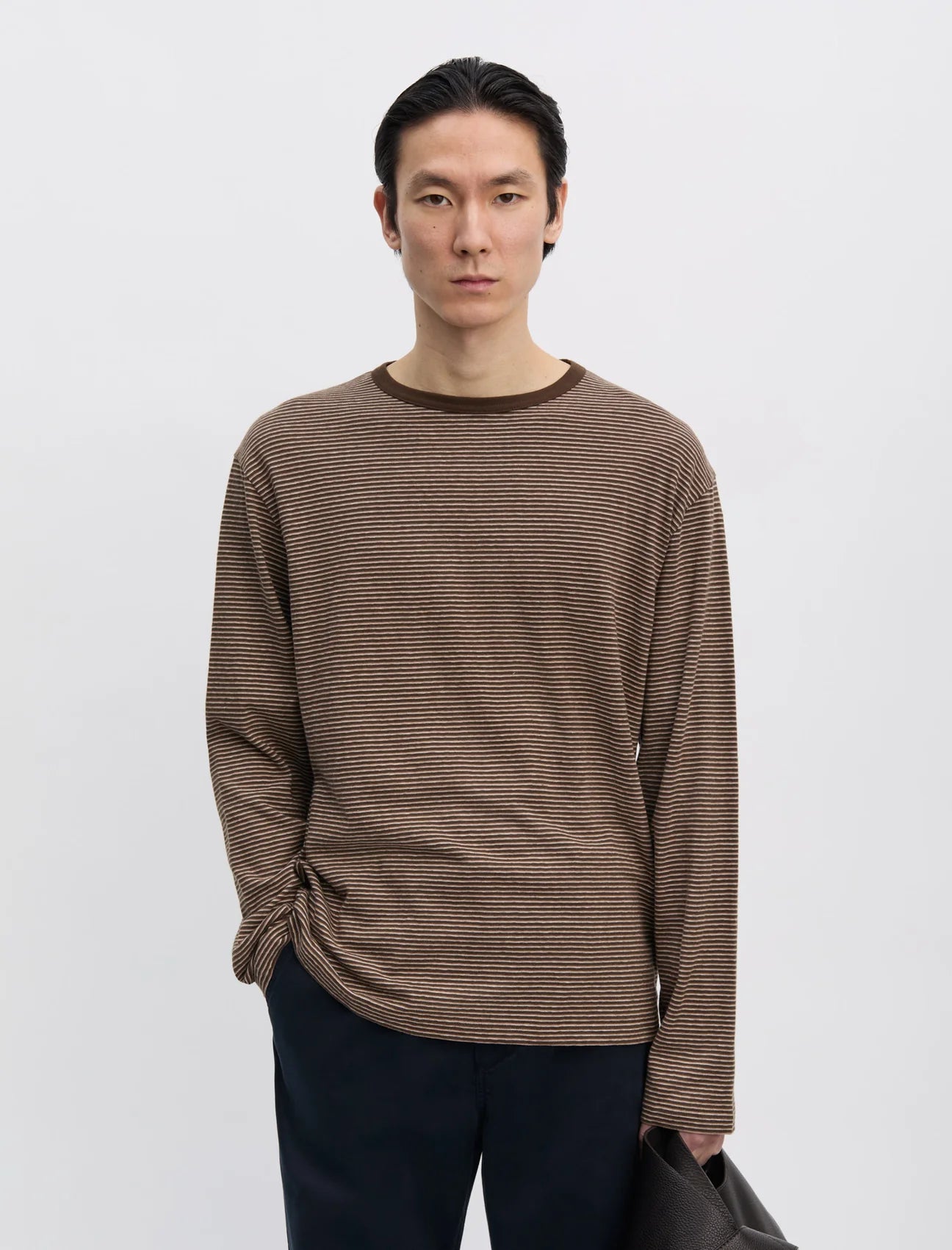 ANOTHER ASPECT Another T-Shirt 3.0 JPN Brown Stripe