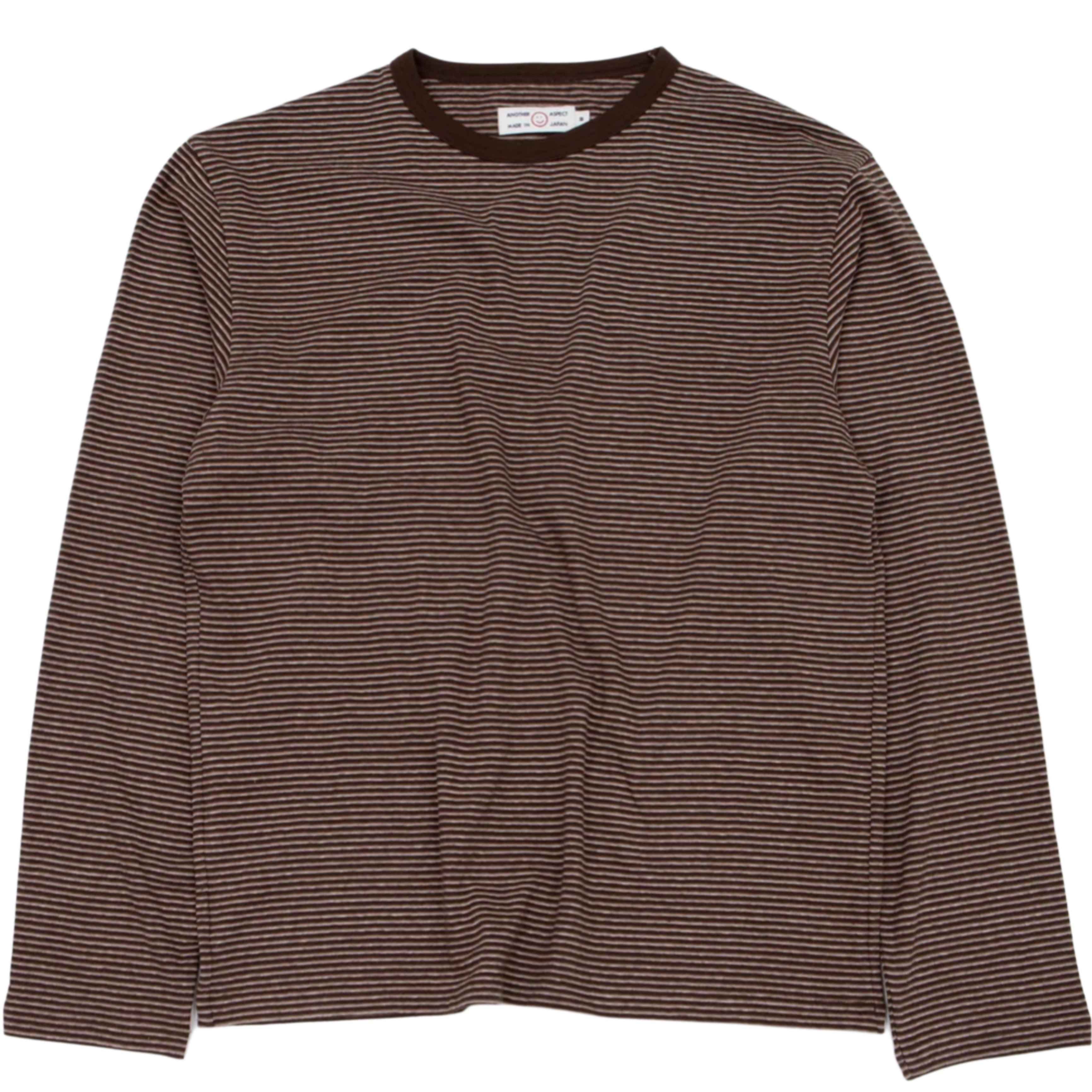 ANOTHER ASPECT Another T-Shirt 3.0 JPN Brown Stripe