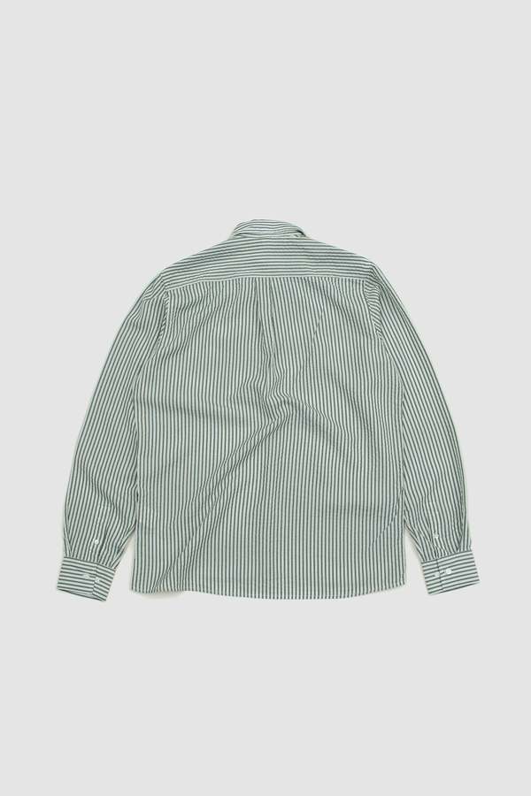 ANOTHER ASPECT Another Shirt 1.0 Evergreen White Stripe