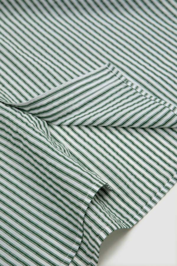 ANOTHER ASPECT Another Shirt 1.0 Evergreen White Stripe